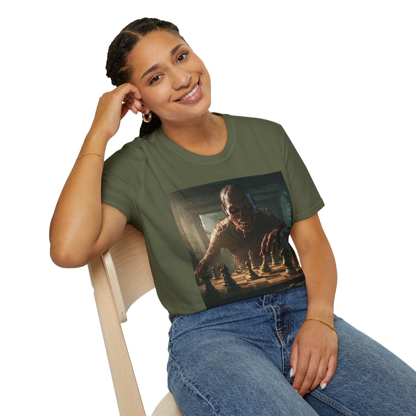Vintage Chess Monster Unisex Softstyle T-Shirt - Perfect for Game Nights and Fantasy Fans