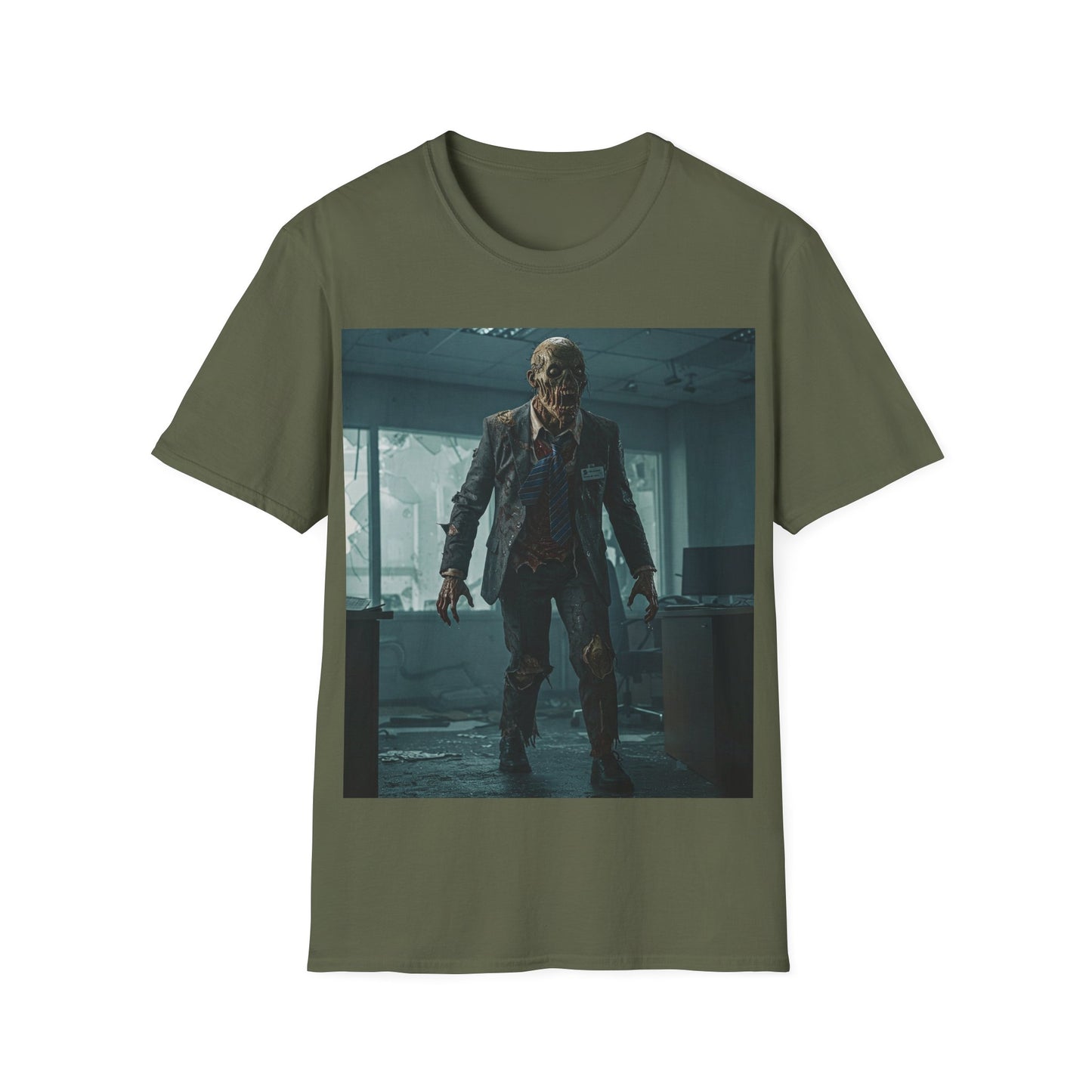UK - Zombie Apocalypse Unisex Softstyle T-Shirt - Perfect for Horror Fans and Parties