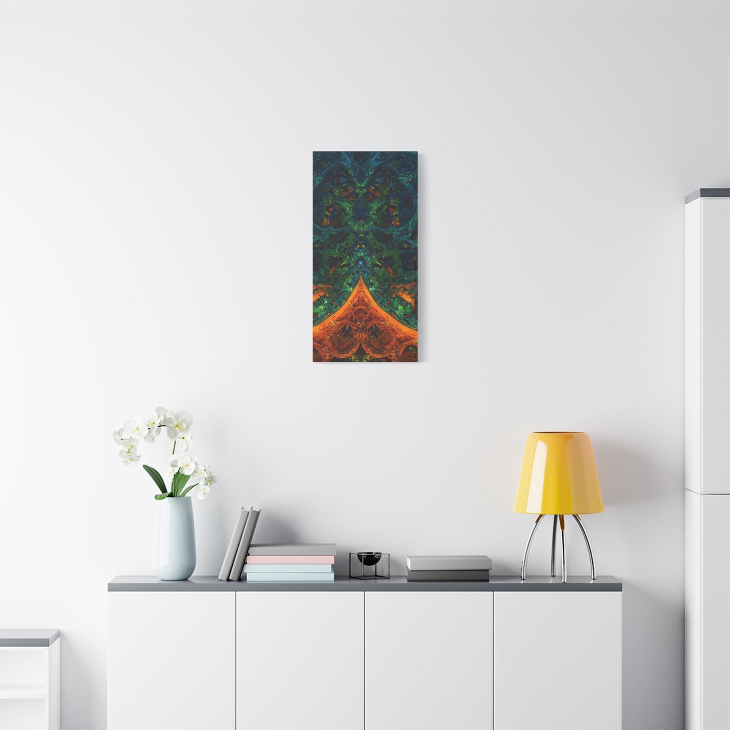 Vibrant Abstract Fractal Art Canvas Print