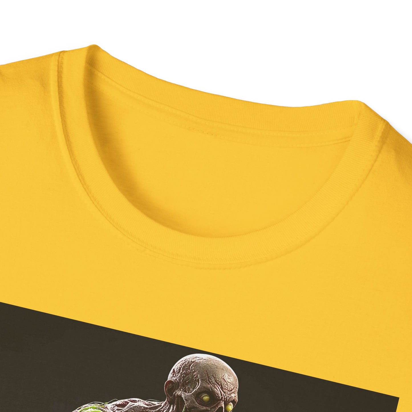 Zombie Graphic Unisex Softstyle T-Shirt - Perfect for Halloween and Horror Fans