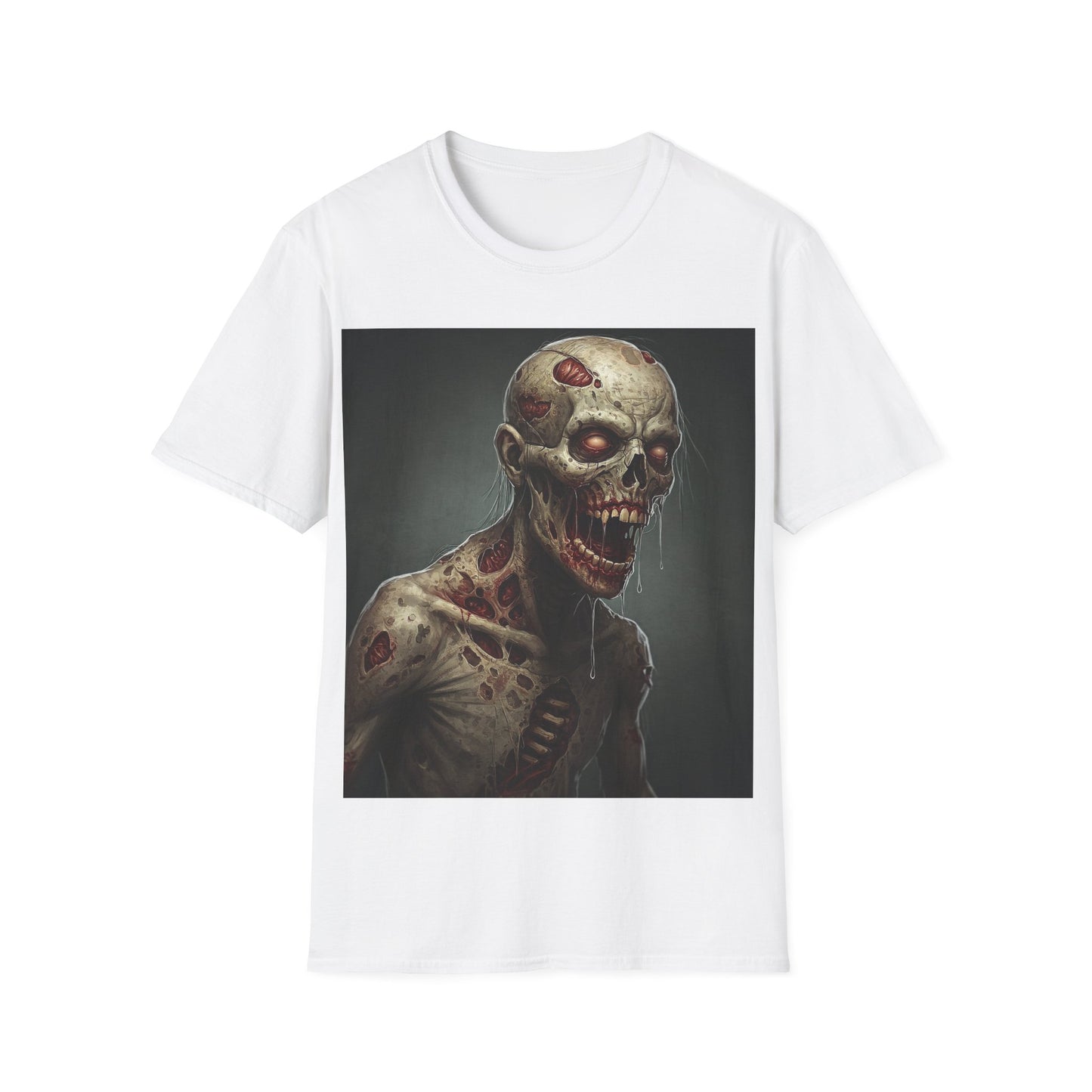 UK - Zombie Graphic Unisex Softstyle T-Shirt for Horror Fans