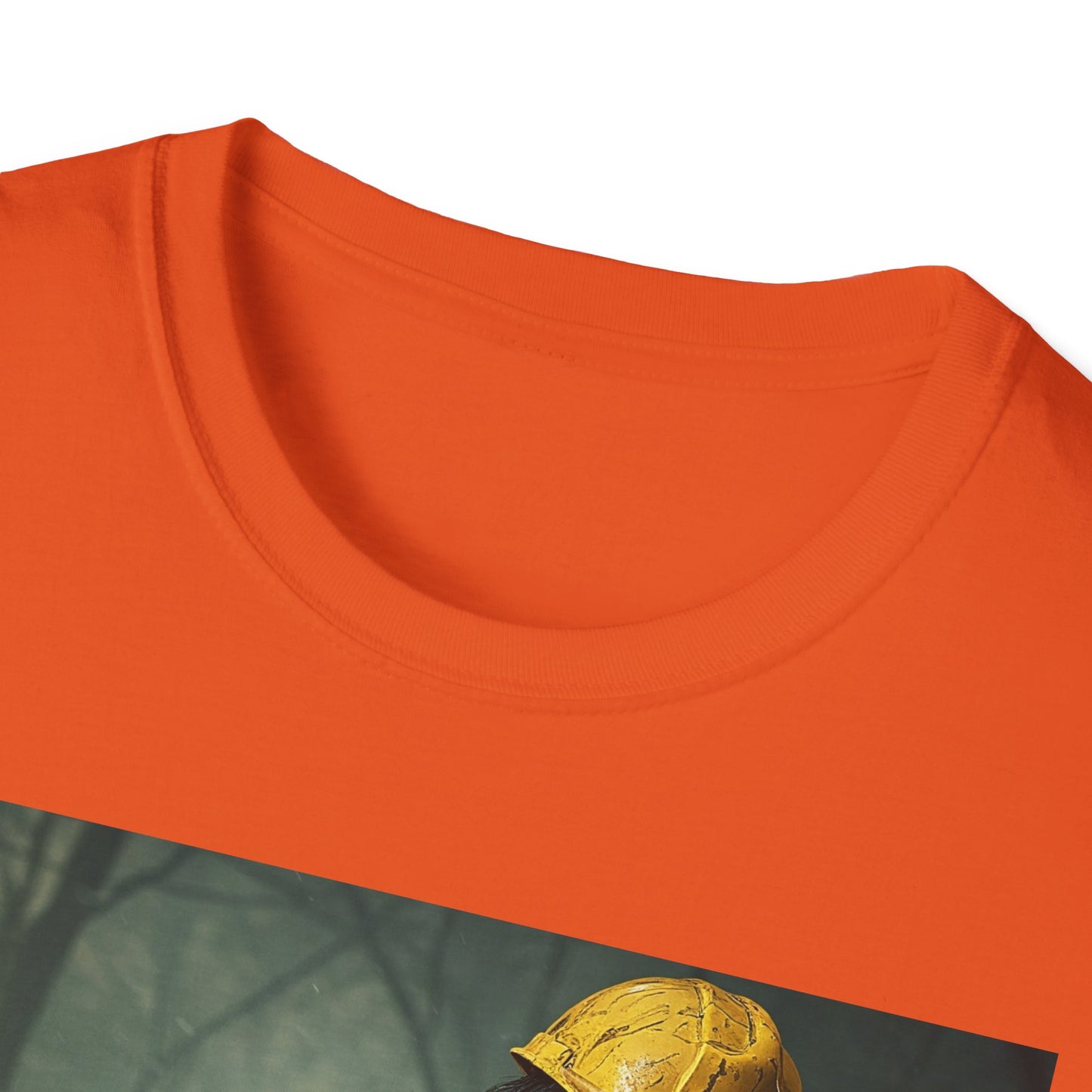 Zombie Construction Worker Unisex Softstyle T-Shirt | Spooky Halloween Apparel