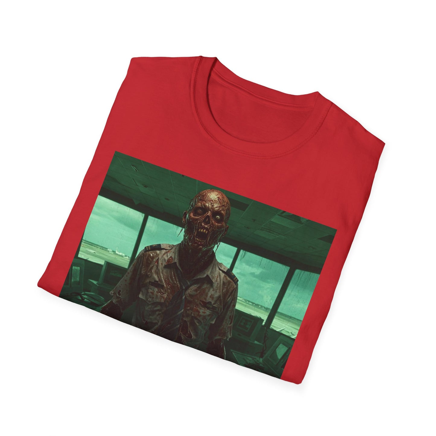 Unisex Softstyle Zombie Graphic Tee - Perfect for Halloween and Horror Fans