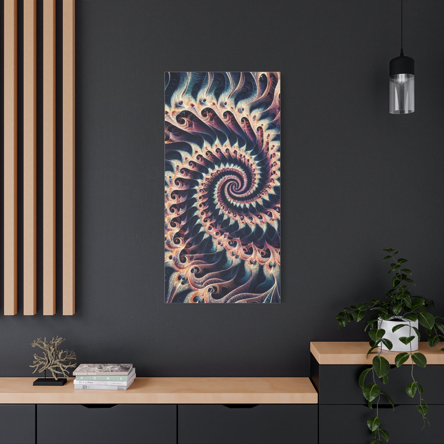 Abstract Spiral Art Canvas Print - Modern Home Decor for Art Lovers