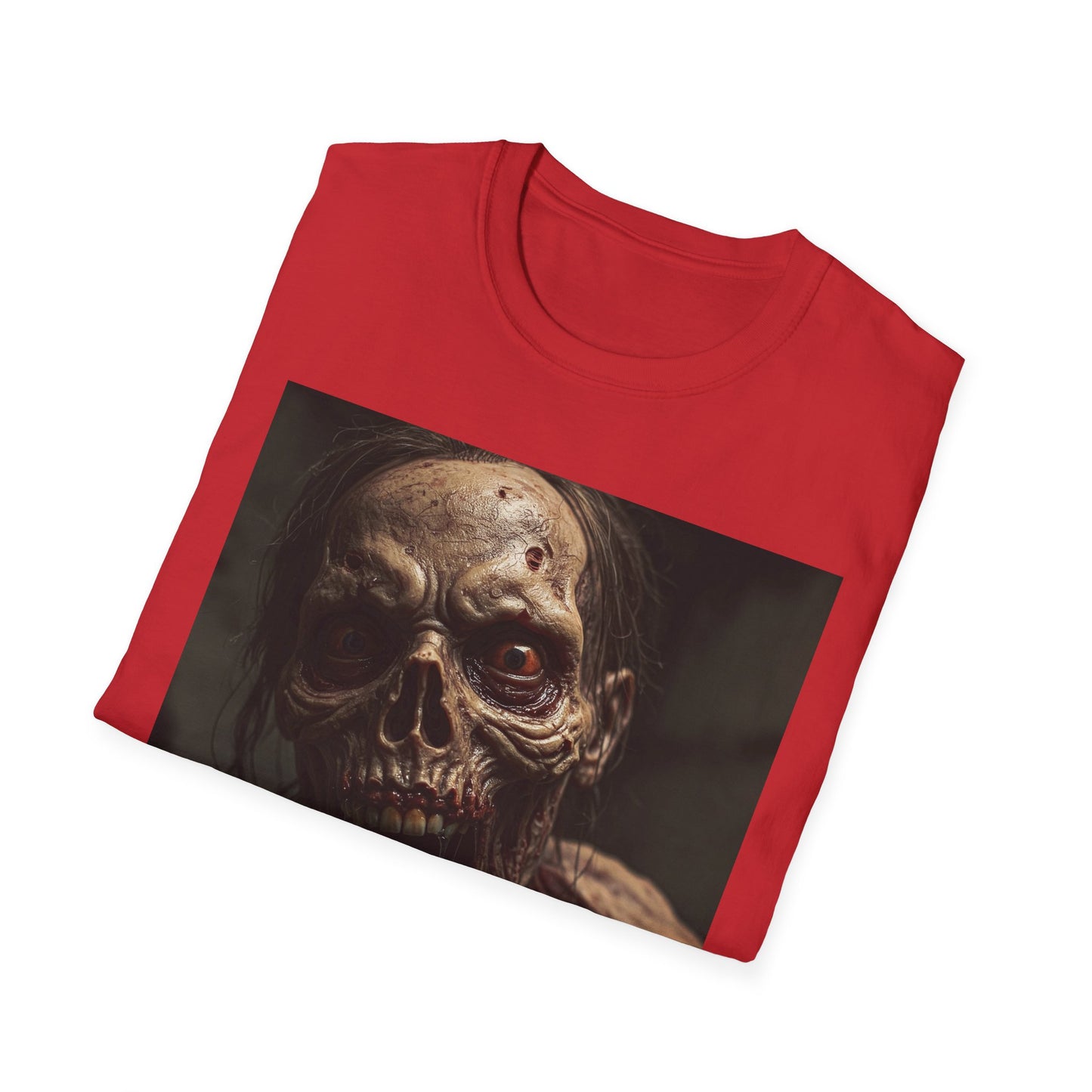 Apocalyptic Portrait Tee, bold, decaying zombie graphic