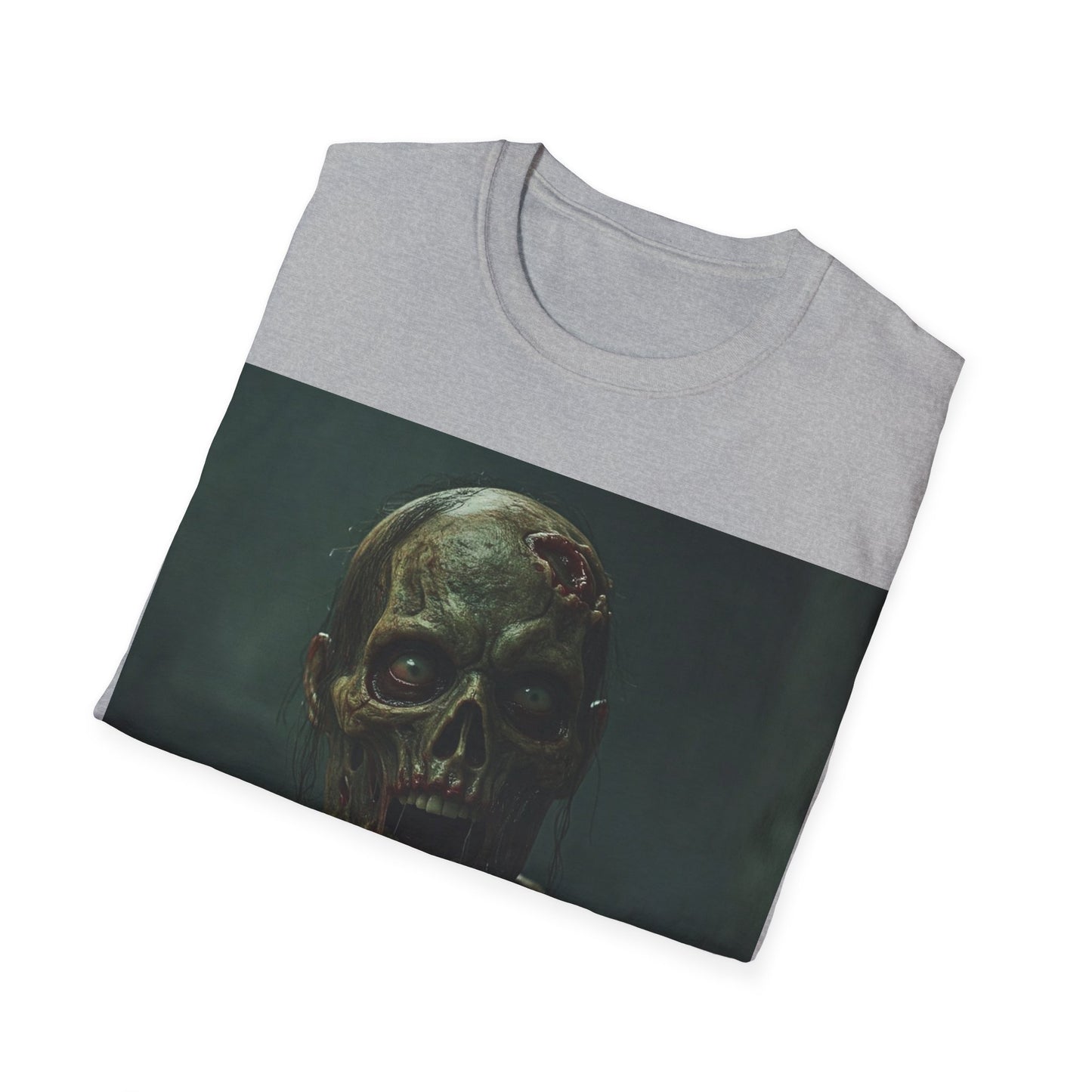 UK - Creepy Zombie Graphic Unisex Softstyle T-Shirt