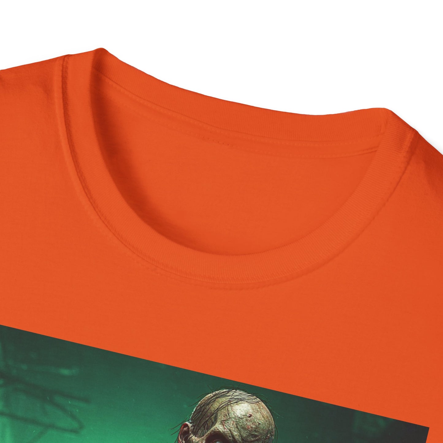 Apocalyptic Portrait Tee, bold, decaying zombie graphic