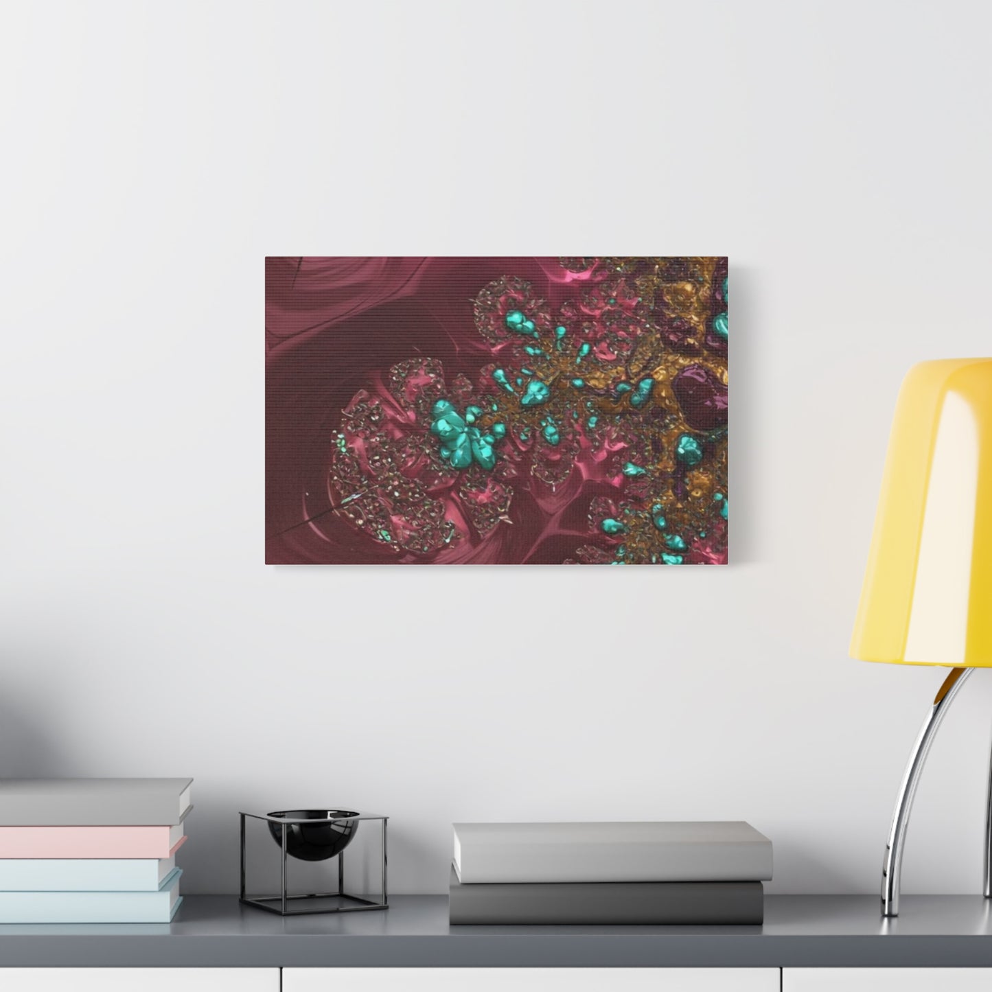 Abstract Art Canvas Print - Vibrant Fractal Design for Home Decor