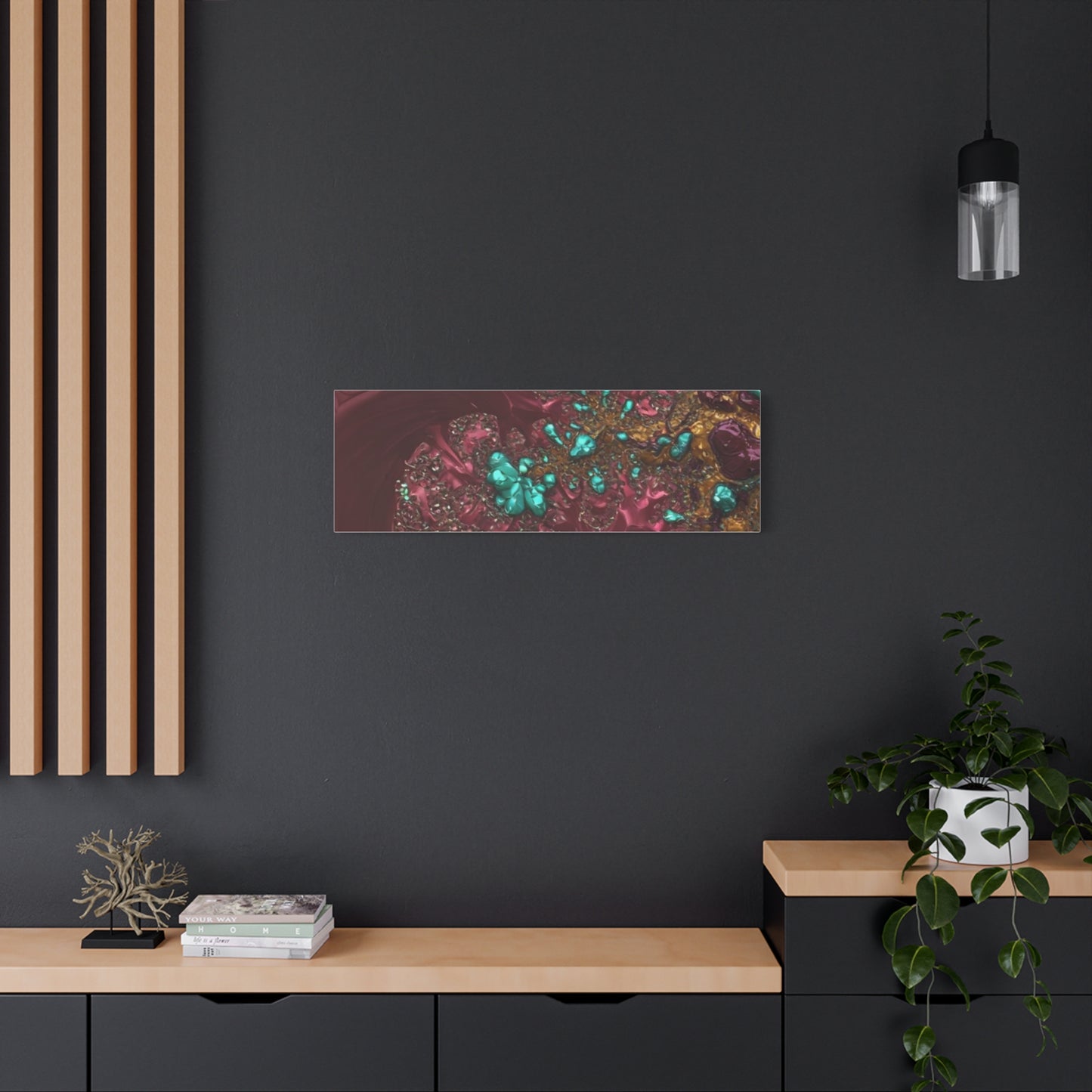 Abstract Art Canvas Print - Vibrant Fractal Design for Home Decor