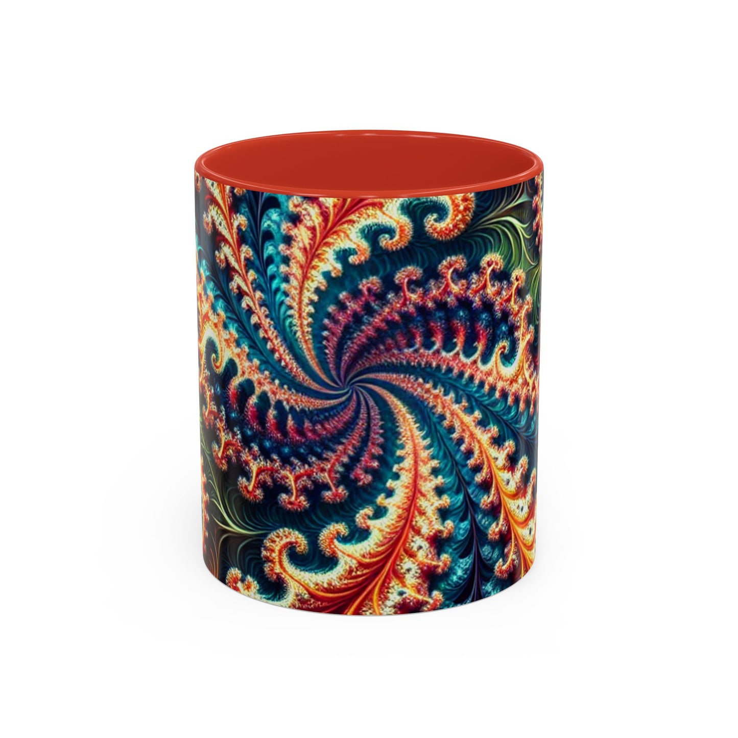 Vibrant Swirl Accent Coffee Mug - 11oz & 15oz