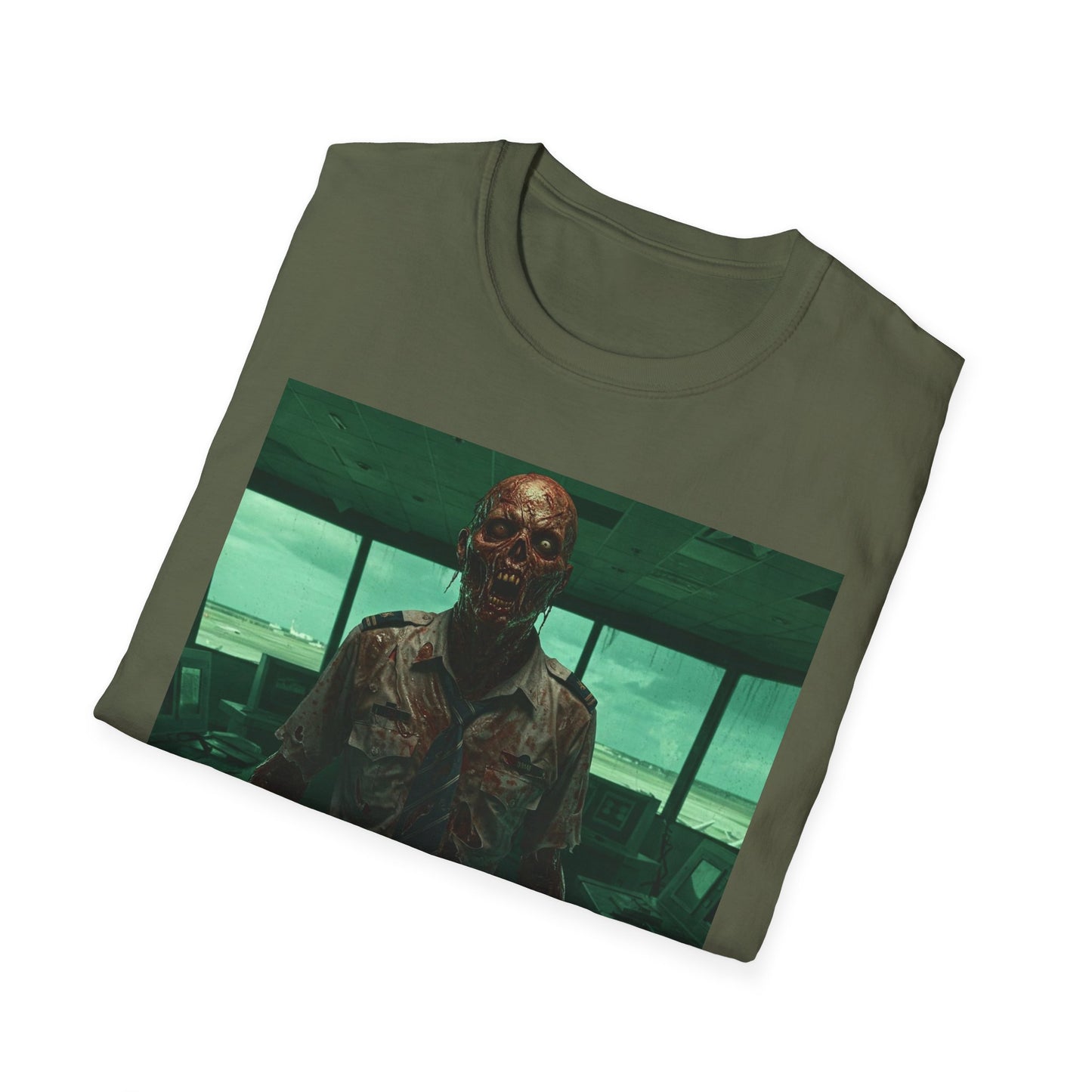 Unisex Softstyle Zombie Graphic Tee - Perfect for Halloween and Horror Fans