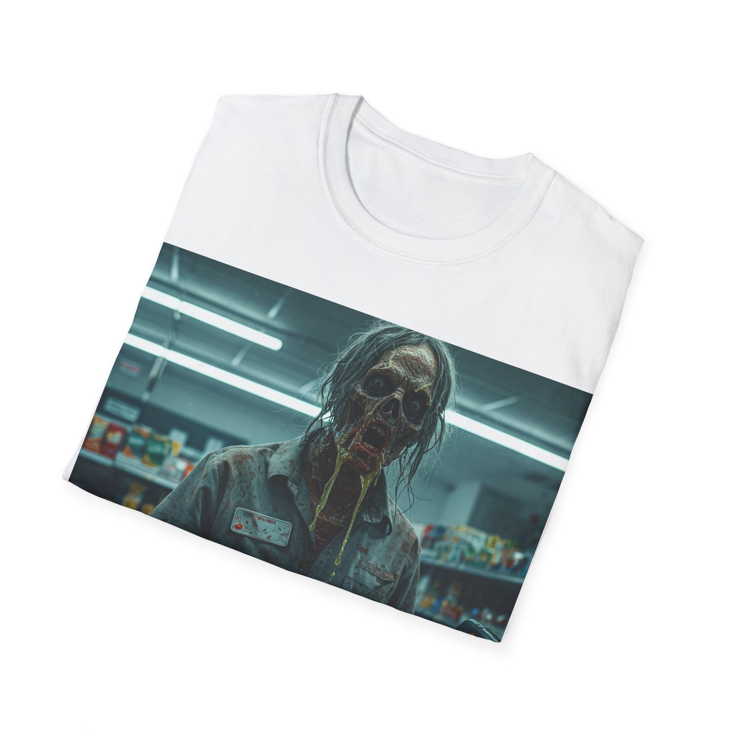 UK - Horror Fan Apocalyptic Portrait Tee, bold, decaying zombie graphic