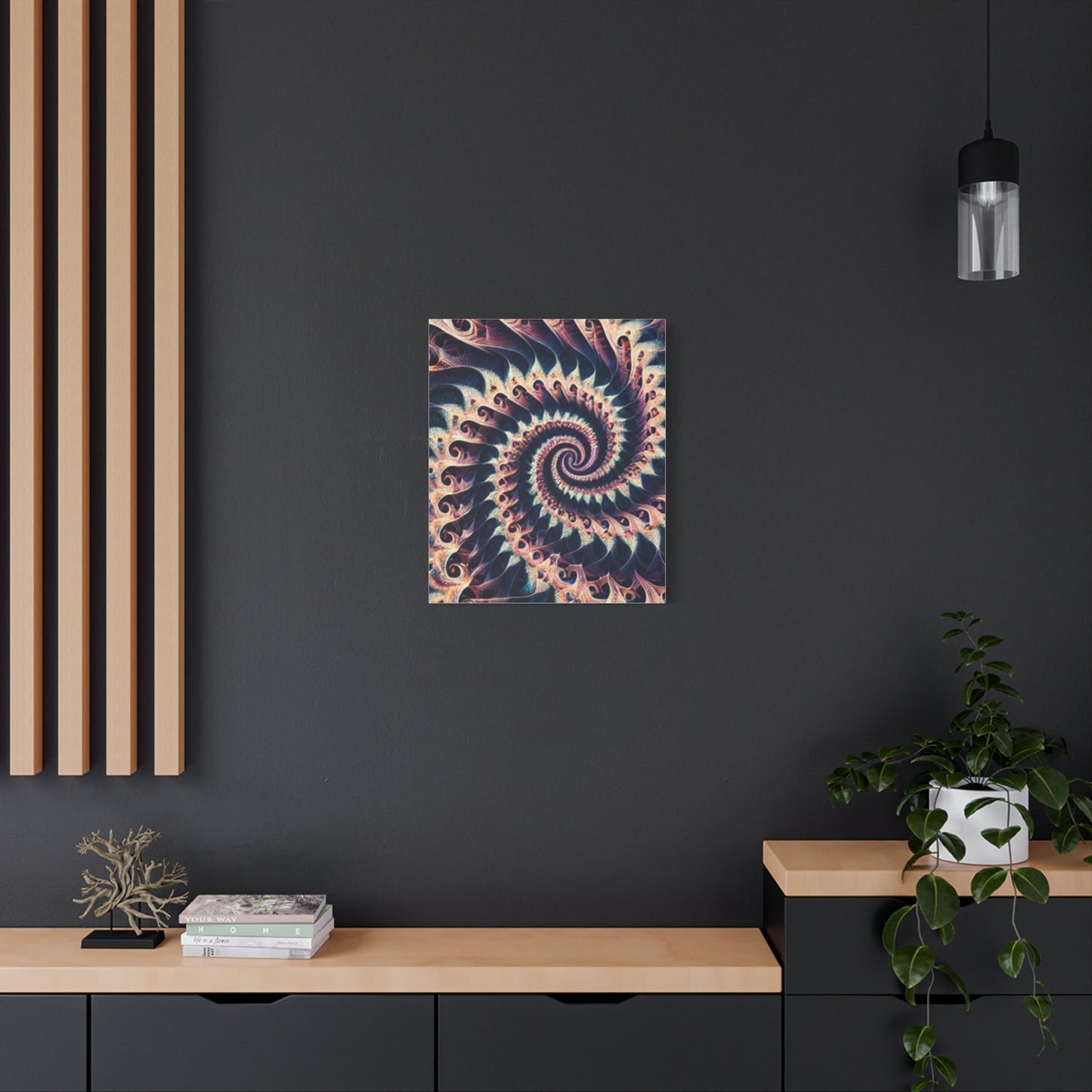 Abstract Spiral Art Canvas Print - Modern Home Decor for Art Lovers