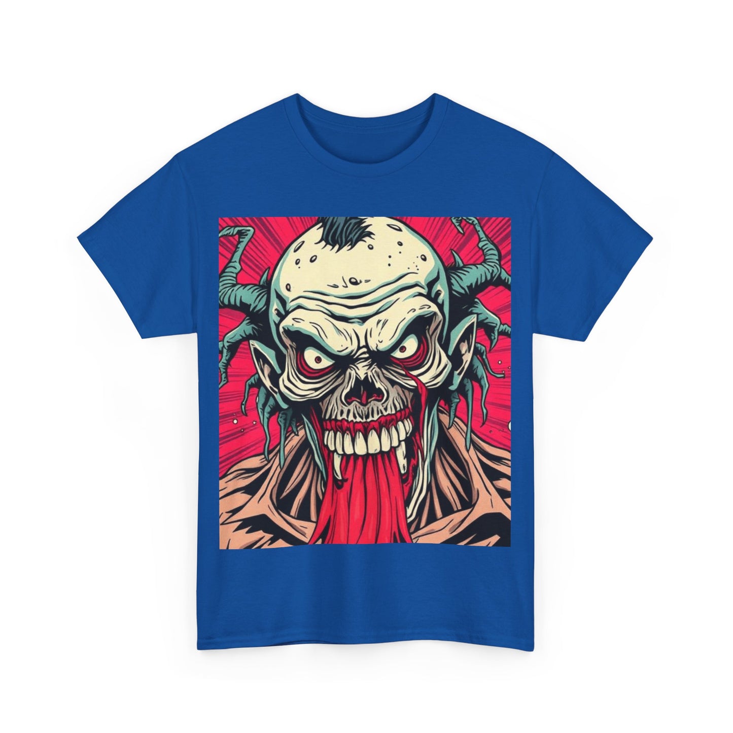 UK - Unisex Heavy Cotton Tee with Bold Skull Graphic - Perfect for Gifting and Casual Wear