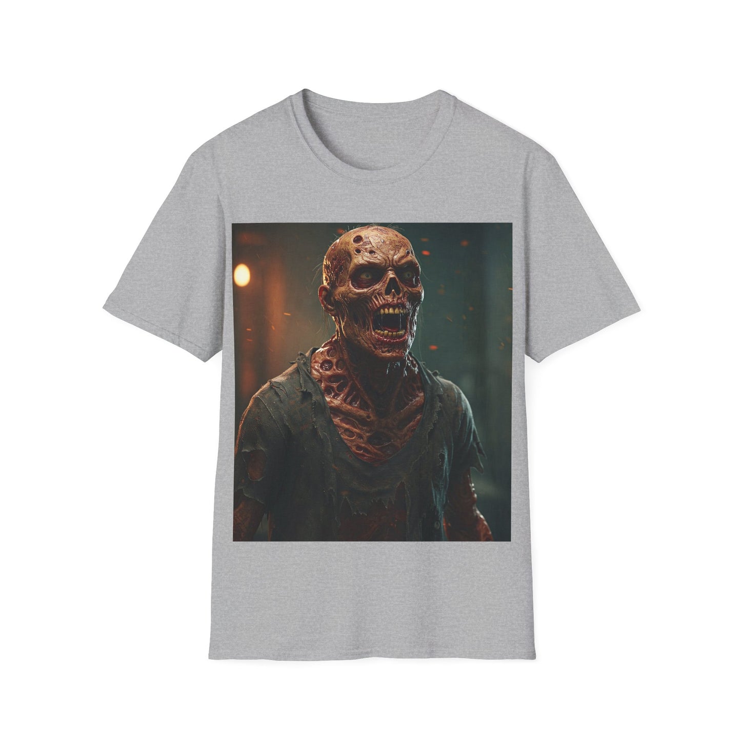 UK - Creepy Skull Apocalyptic Portrait Tee, bold, decaying zombie graphic