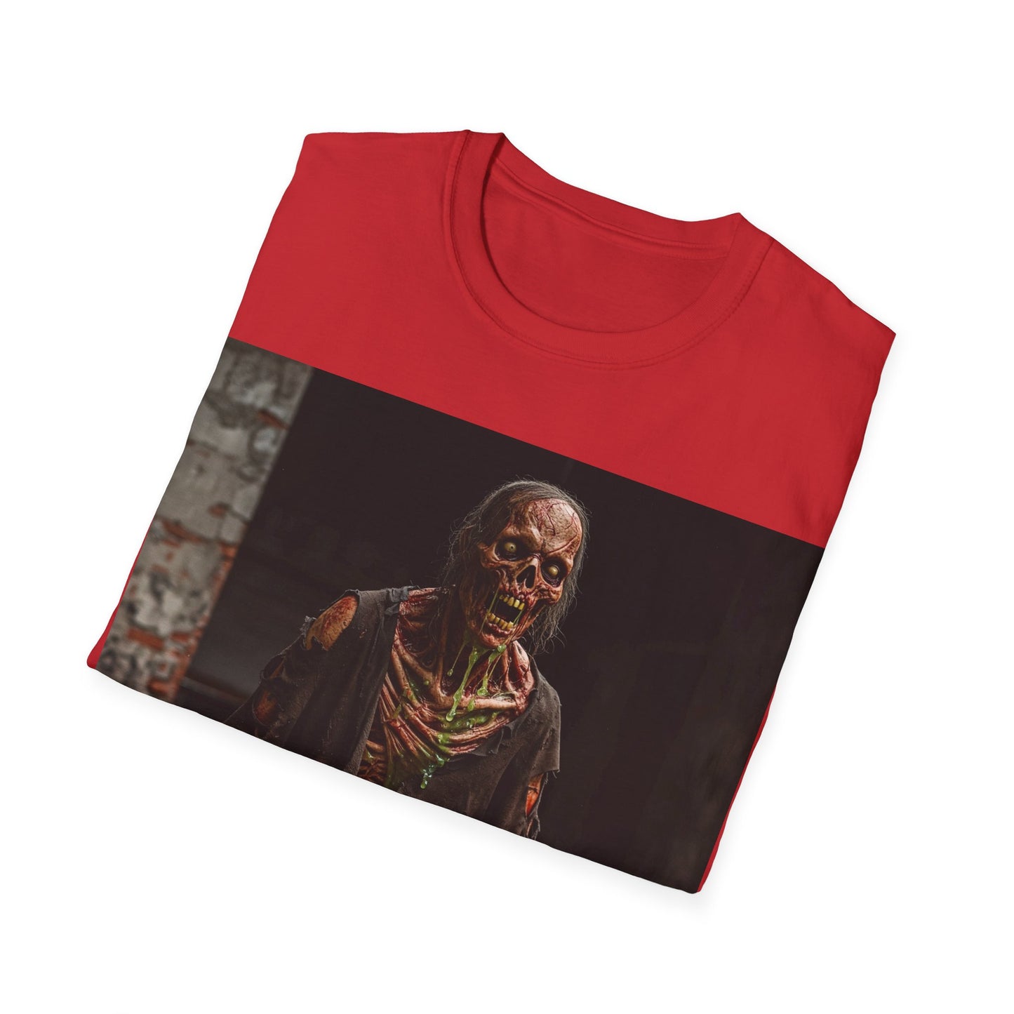 UK - Unisex Softstyle Zombie T-Shirt for Halloween