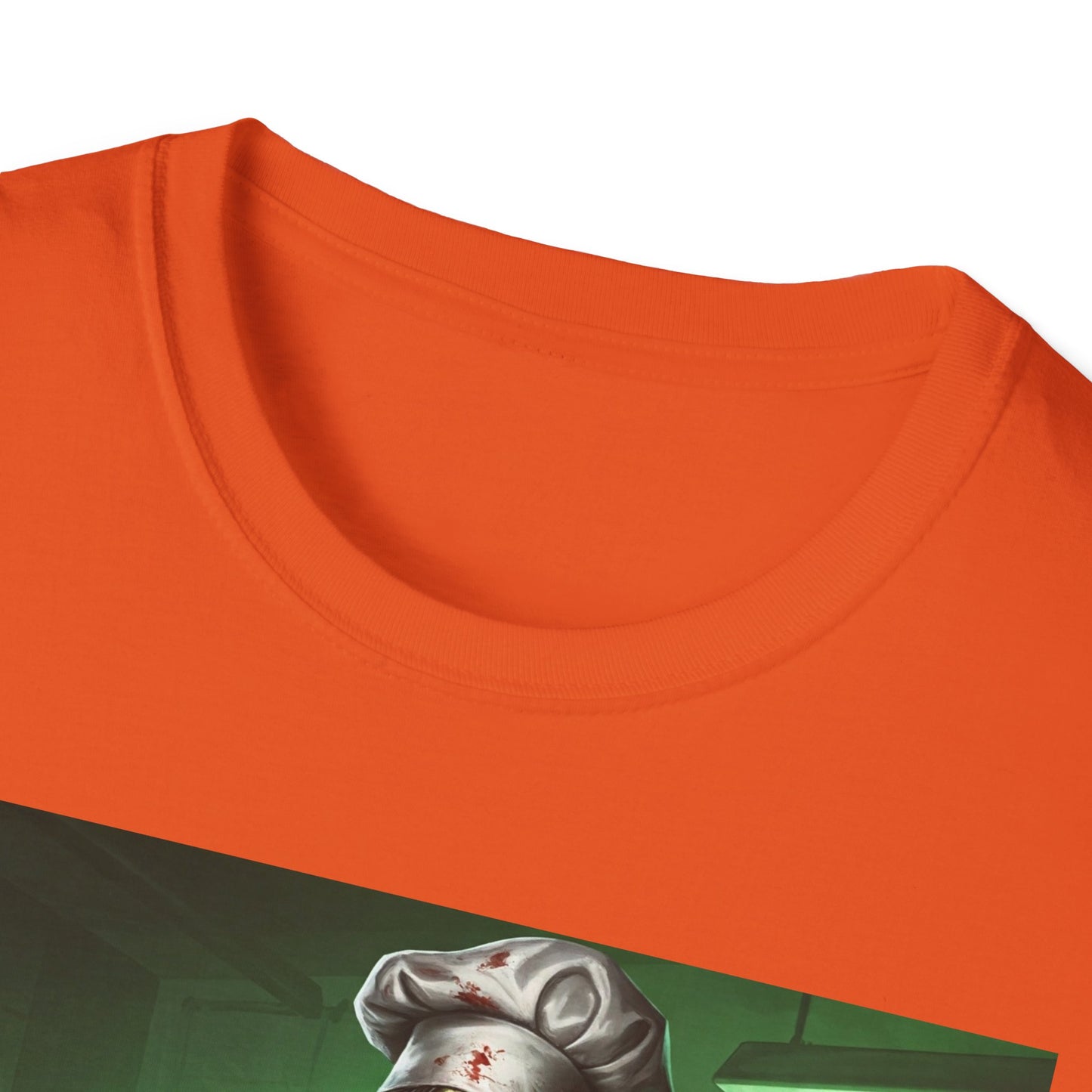 Zombie Chef Unisex Softstyle T-Shirt - Perfect for Halloween and Horror Fans