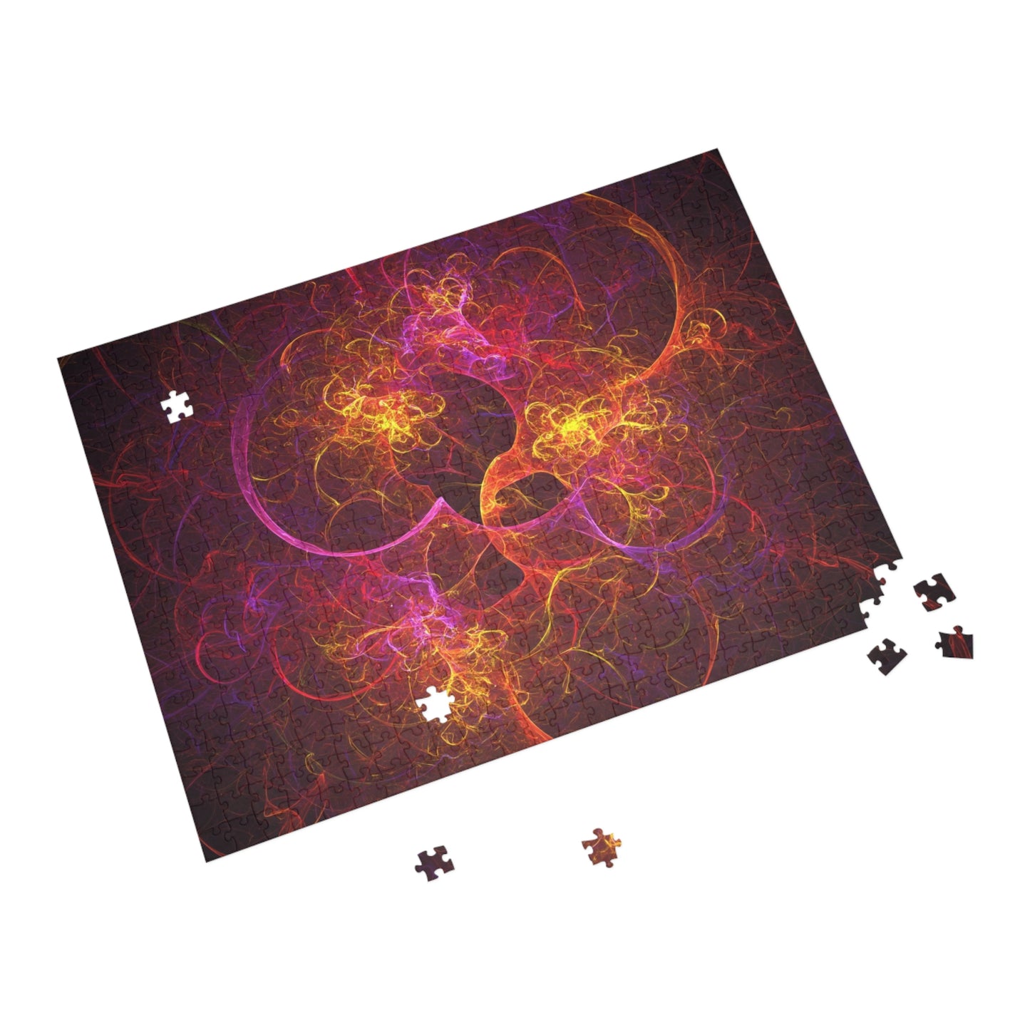 Vibrant Fractal Art Puzzle - 96, 252, 500, 1000-Piece Options