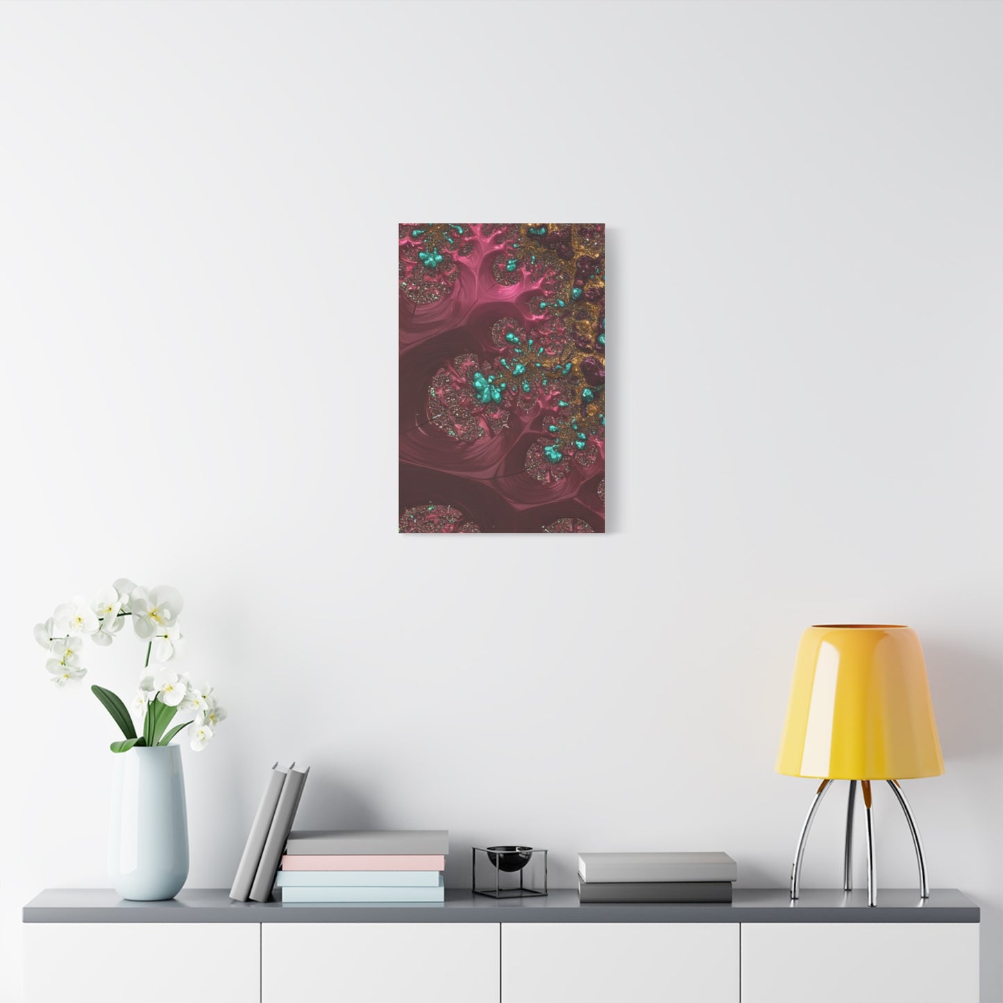 Abstract Art Canvas Print - Vibrant Fractal Design for Home Decor