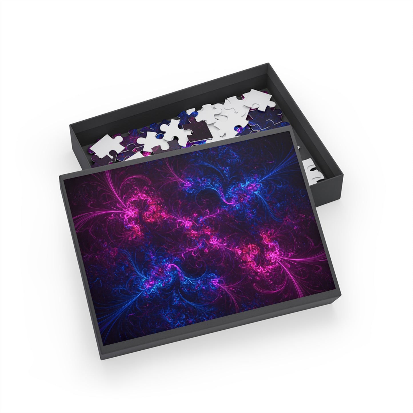 Vibrant Fractal Puzzle - 96, 252, 500, 1000-Piece Options for Relaxation and Fun