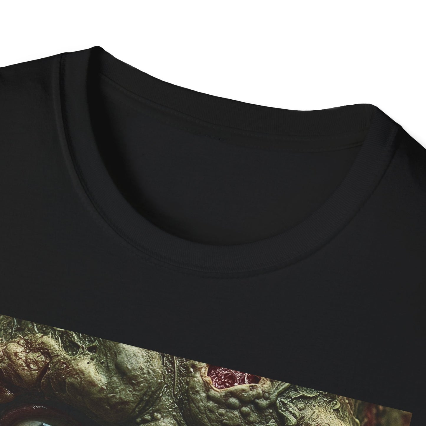 Apocalyptic Portrait Tee, bold, decaying zombie graphic