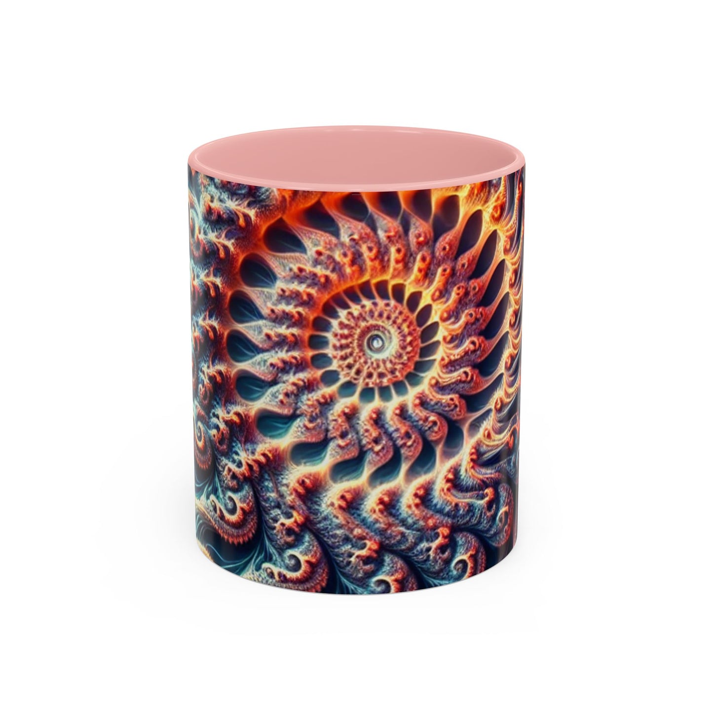 UK - Fractal Art Accent Coffee Mug - Vibrant Design for Home or Office