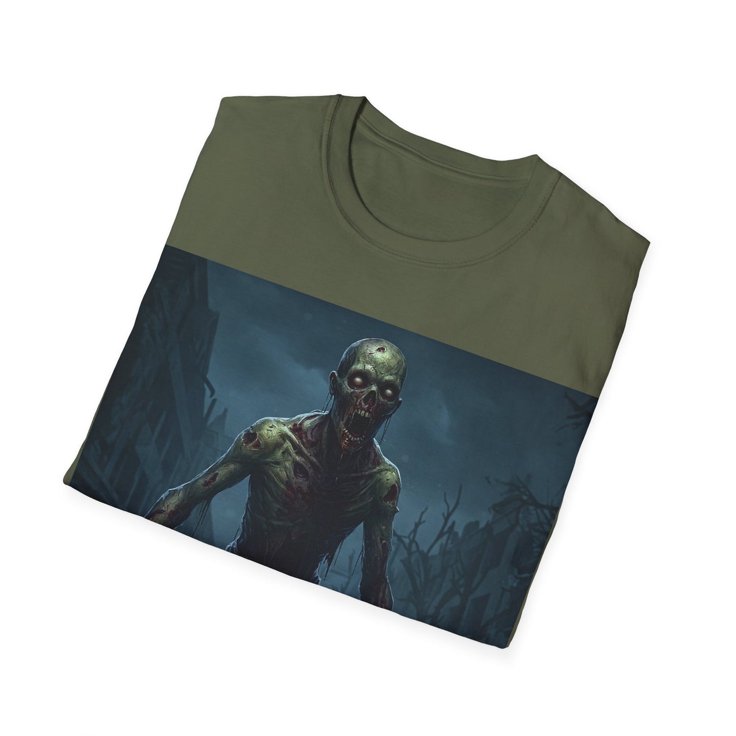 UK - Zombie Apocalypse Unisex Softstyle T-Shirt - Perfect for Horror Lovers