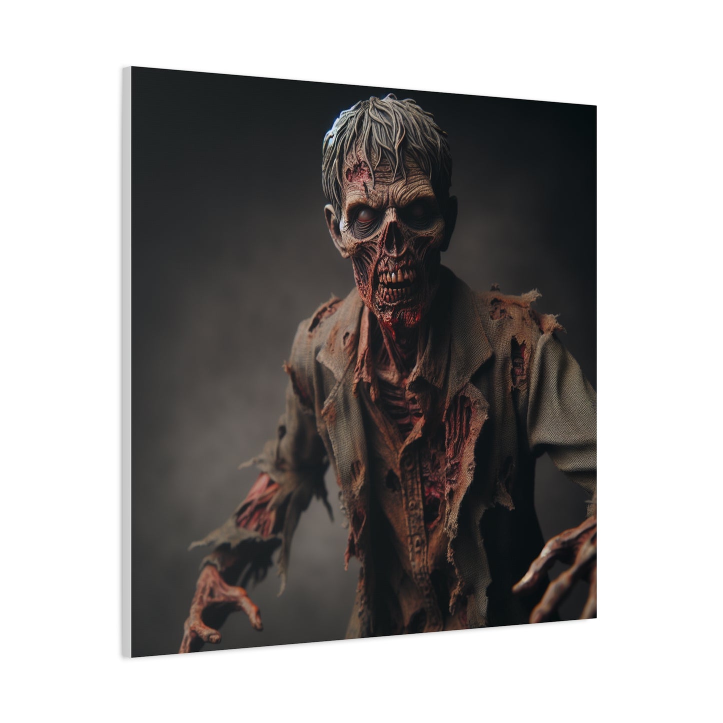 Zombie Art Canvas - Horror Wall Decor for Halloween