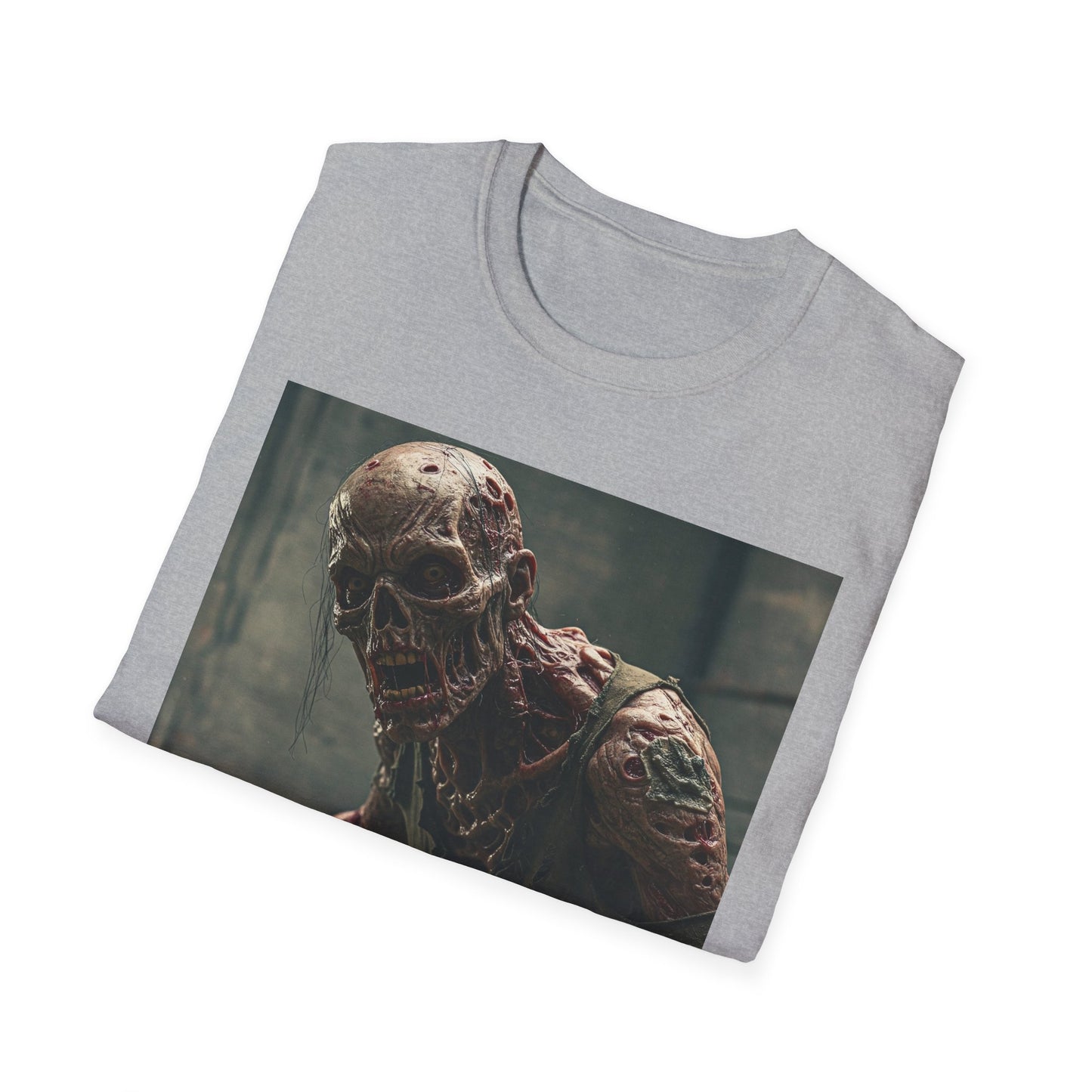 Creepy Zombie Graphic Unisex T-Shirt - Perfect for Halloween and Horror Fans