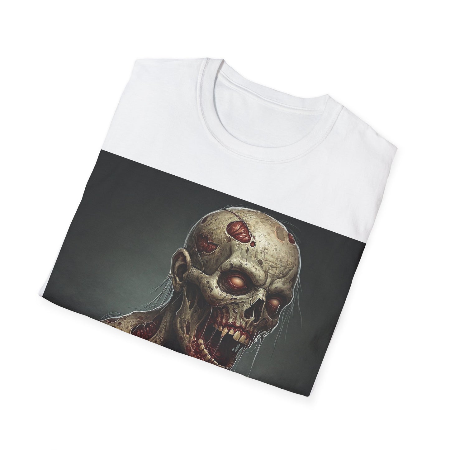 UK - Zombie Graphic Unisex Softstyle T-Shirt for Horror Fans