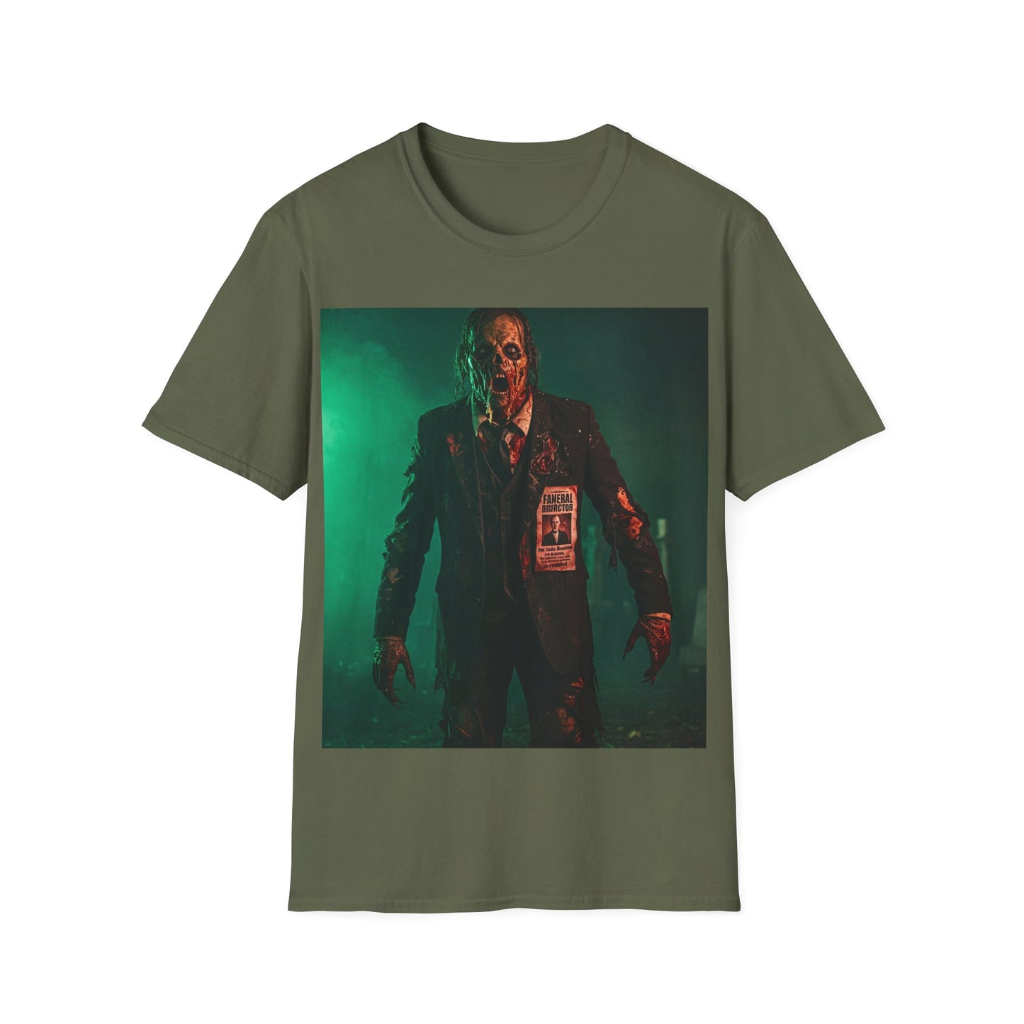 UK - Horror-Inspired Unisex Softstyle T-Shirt - Spooky Halloween Graphic Tee