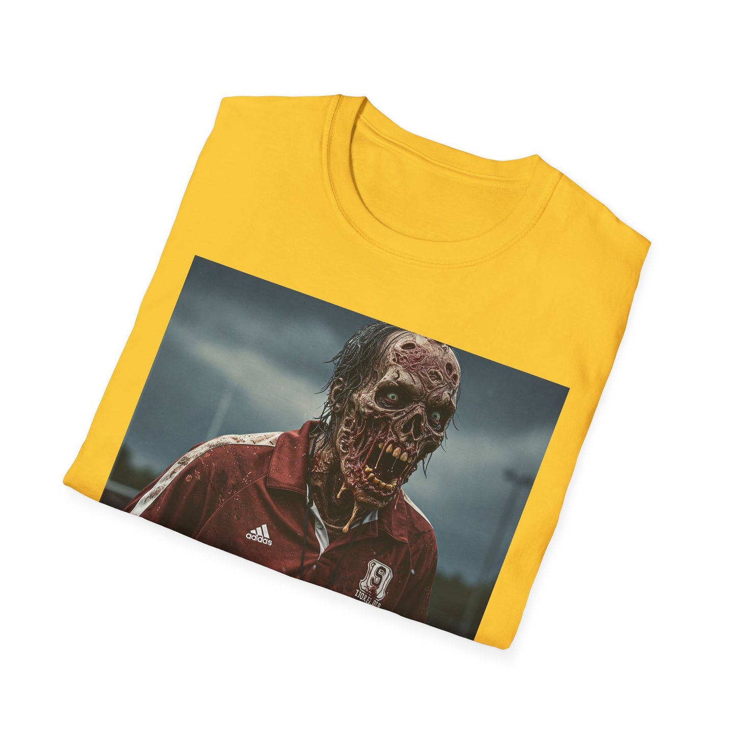 Zombie Horror Unisex Softstyle T-Shirt - Perfect for Halloween and Casual Wear