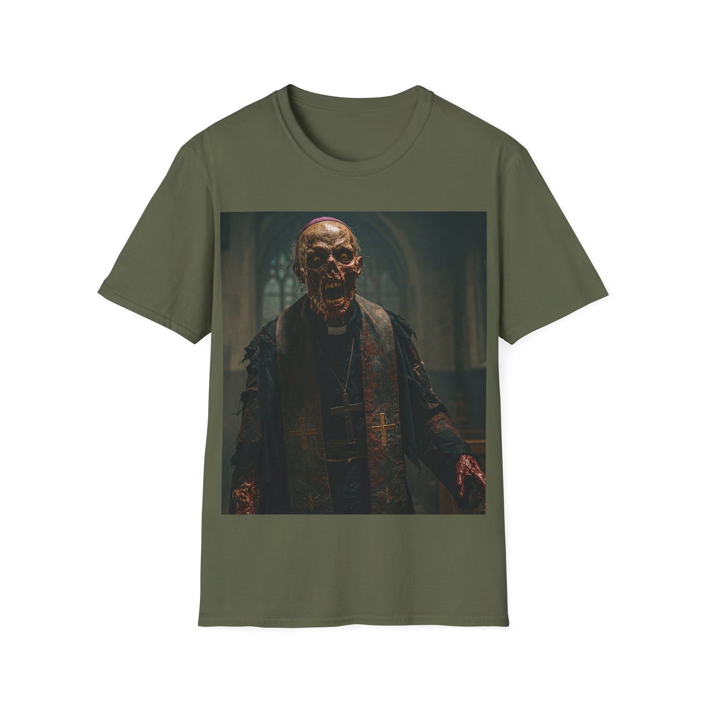 UK - Unisex Horror Graphic T-Shirt - Spooky Skeleton Design