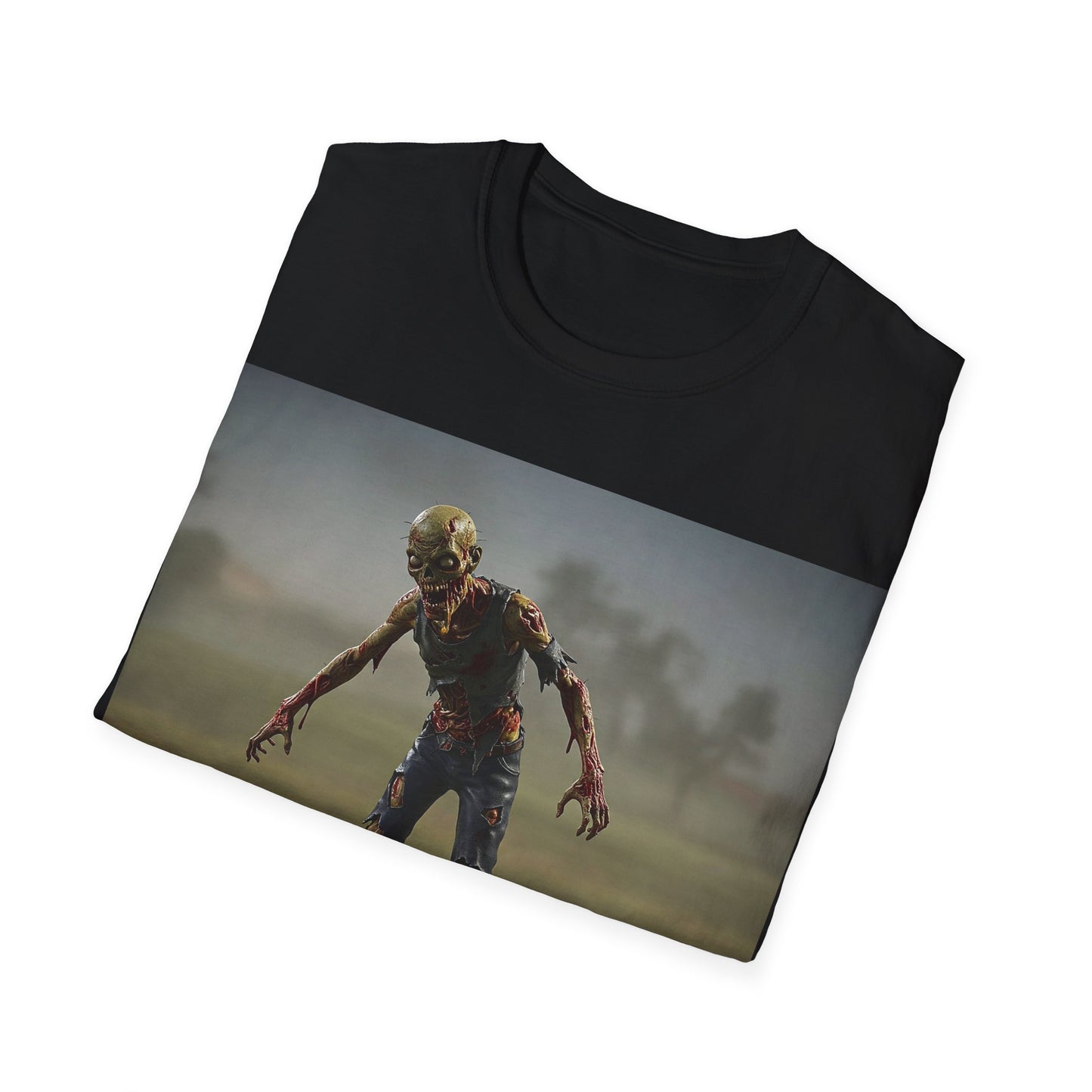 UK - Unisex Zombie Hopscotch T-Shirt - Perfect for Halloween or Casual Wear