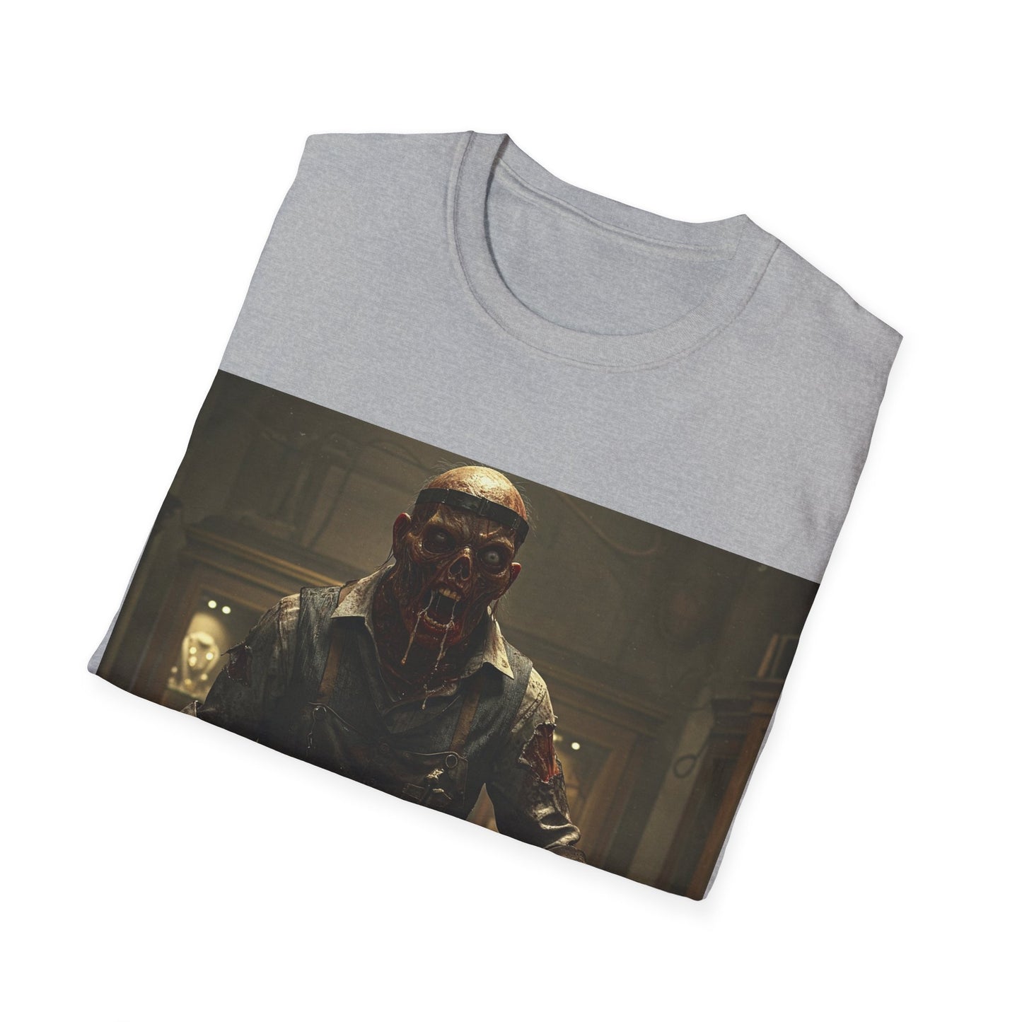 UK - Unisex Horror-Themed Softstyle T-Shirt - Perfect for Halloween and Cosplay