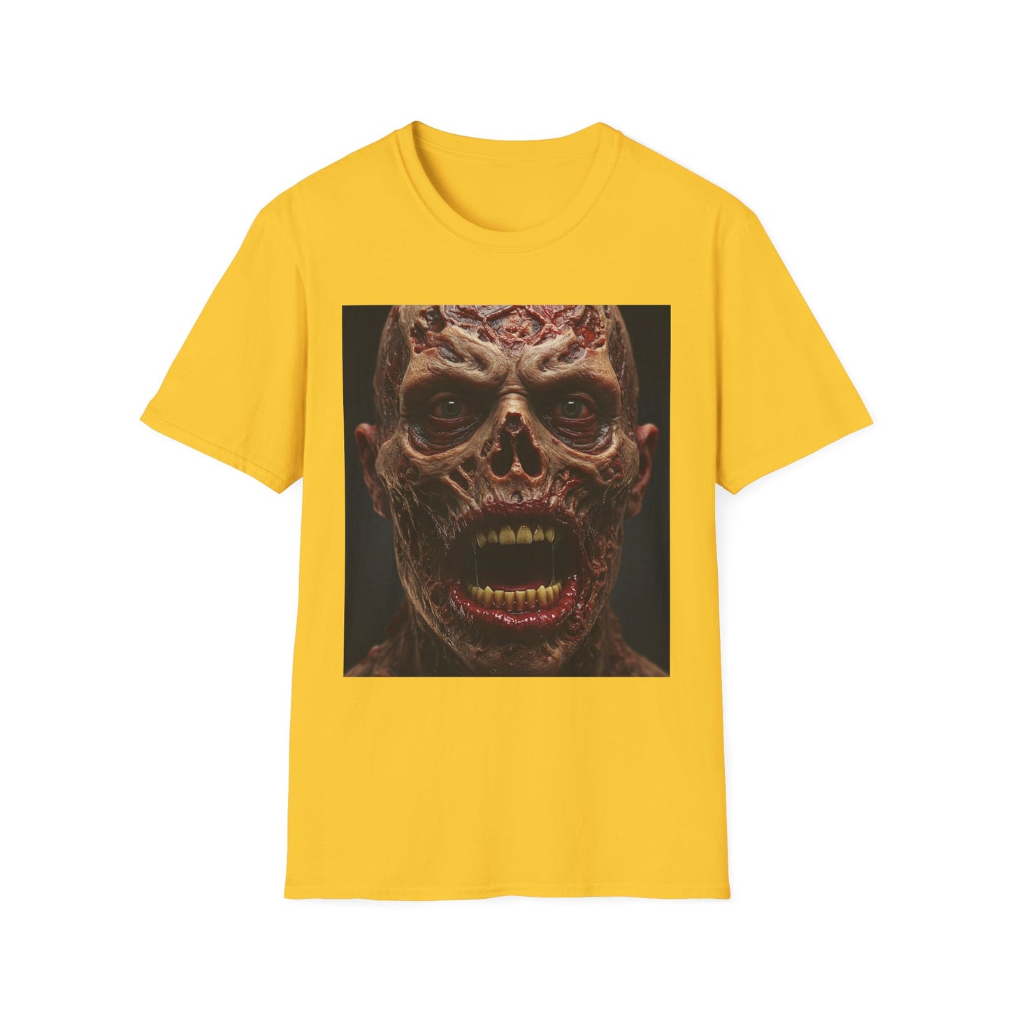 Apocalyptic Portrait Tee, bold, decaying zombie graphic