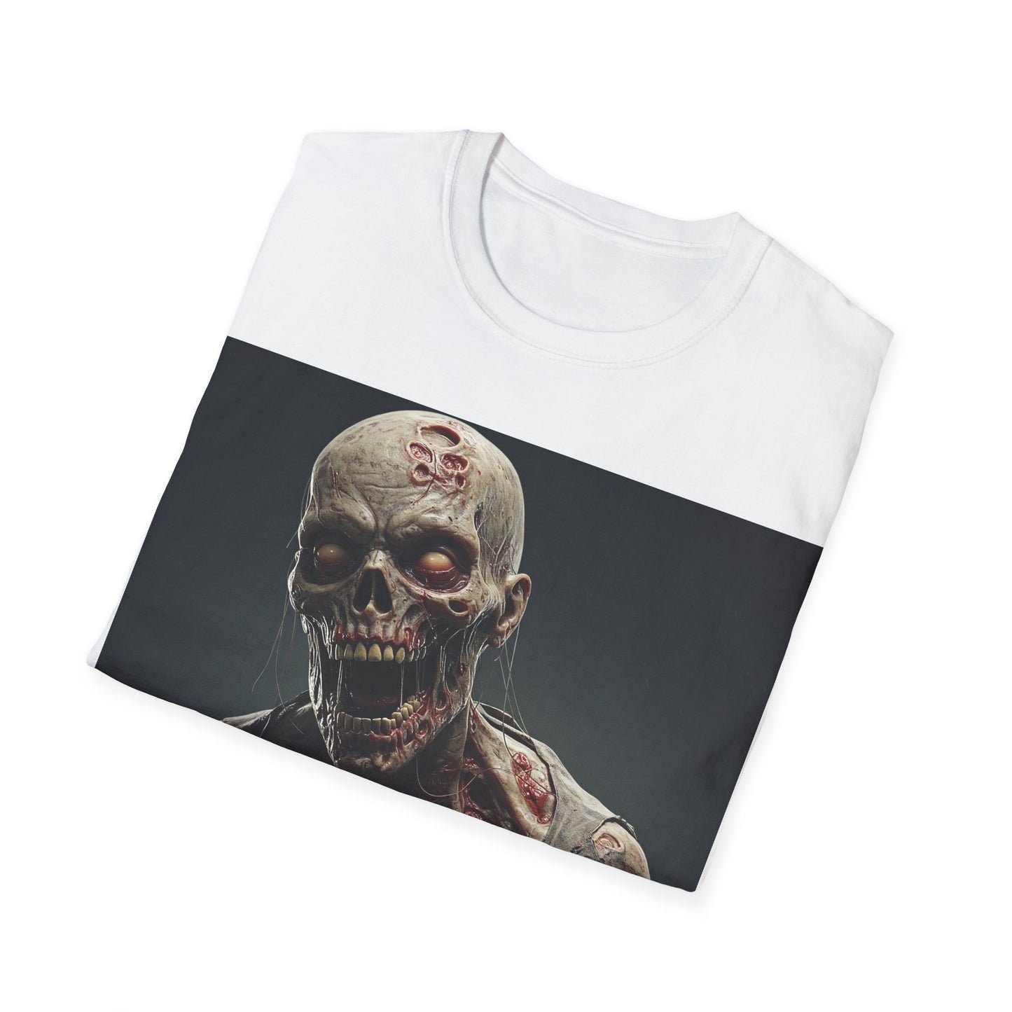 UK - Zombie Graphic Unisex Softstyle T-Shirt | Perfect for Halloween and Horror Fans