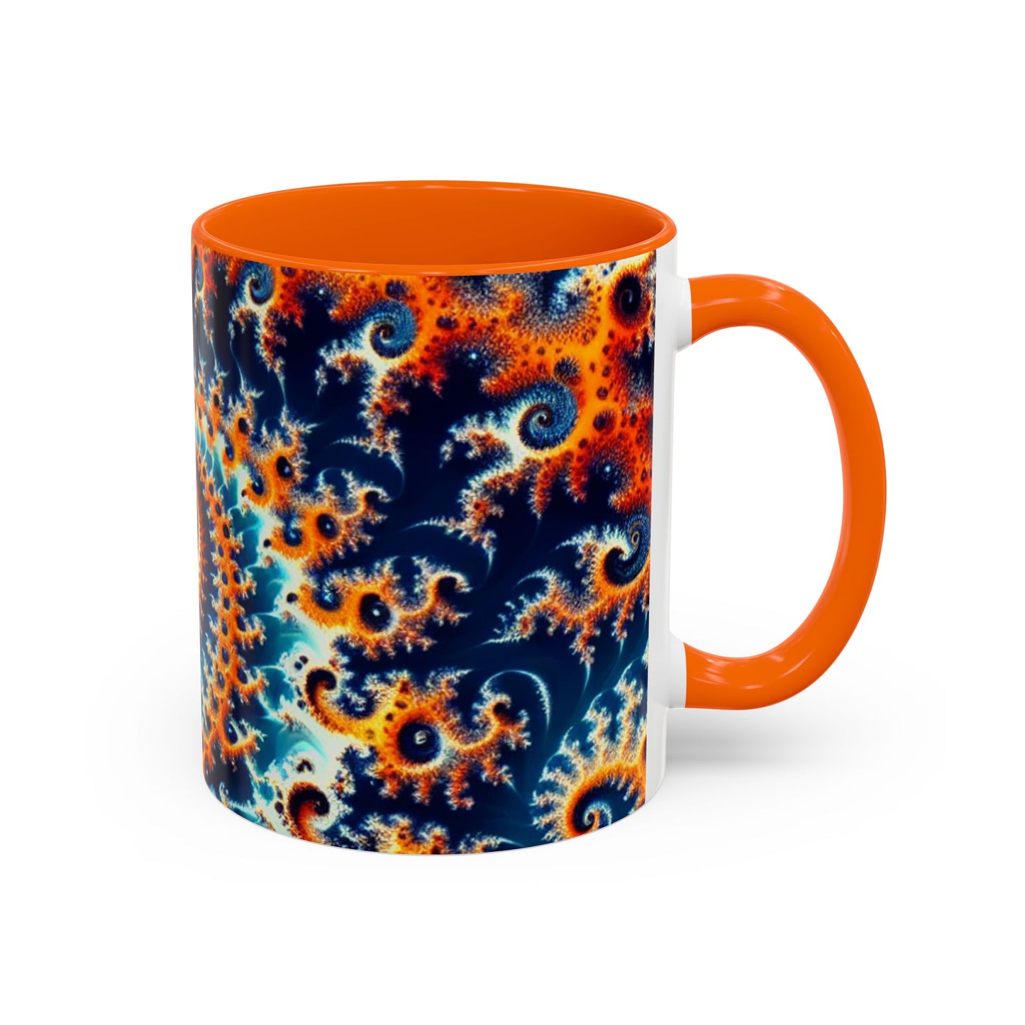 Vibrant Spiral Design Coffee Mug - 11/15oz Ceramic Accent Cup for Art Lovers
