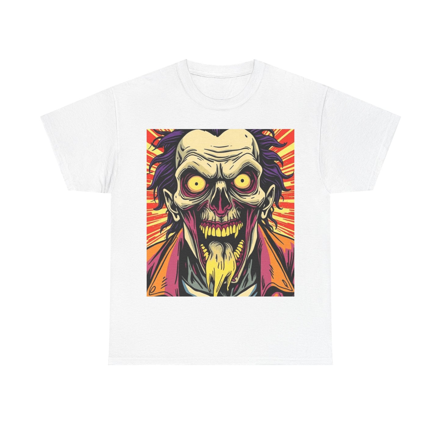 UK - Spooky Graphic Unisex Heavy Cotton Tee - Halloween Inspired Design