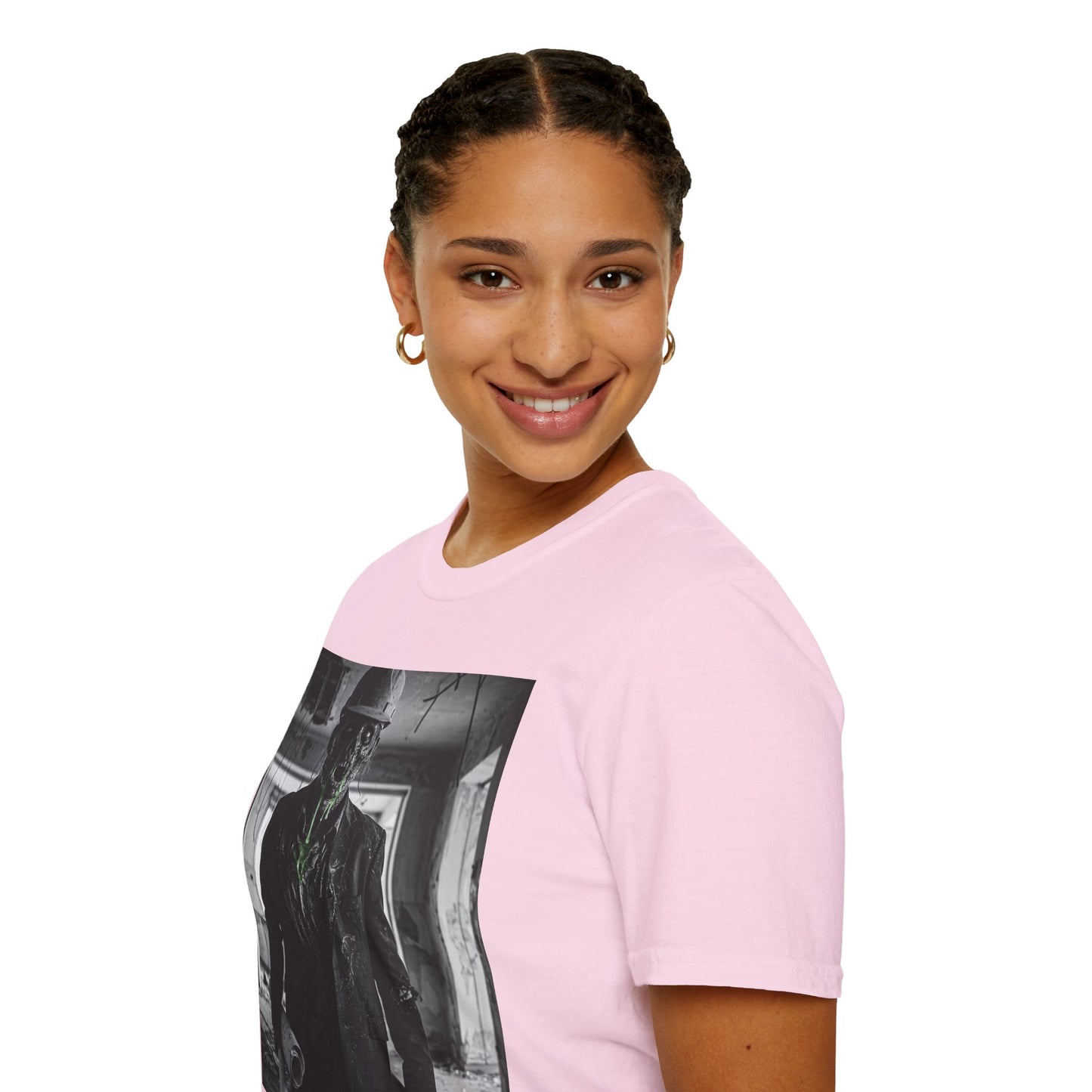 Unisex Softstyle T-Shirt with Creepy Monster Design - Perfect for Halloween and Horror Fans