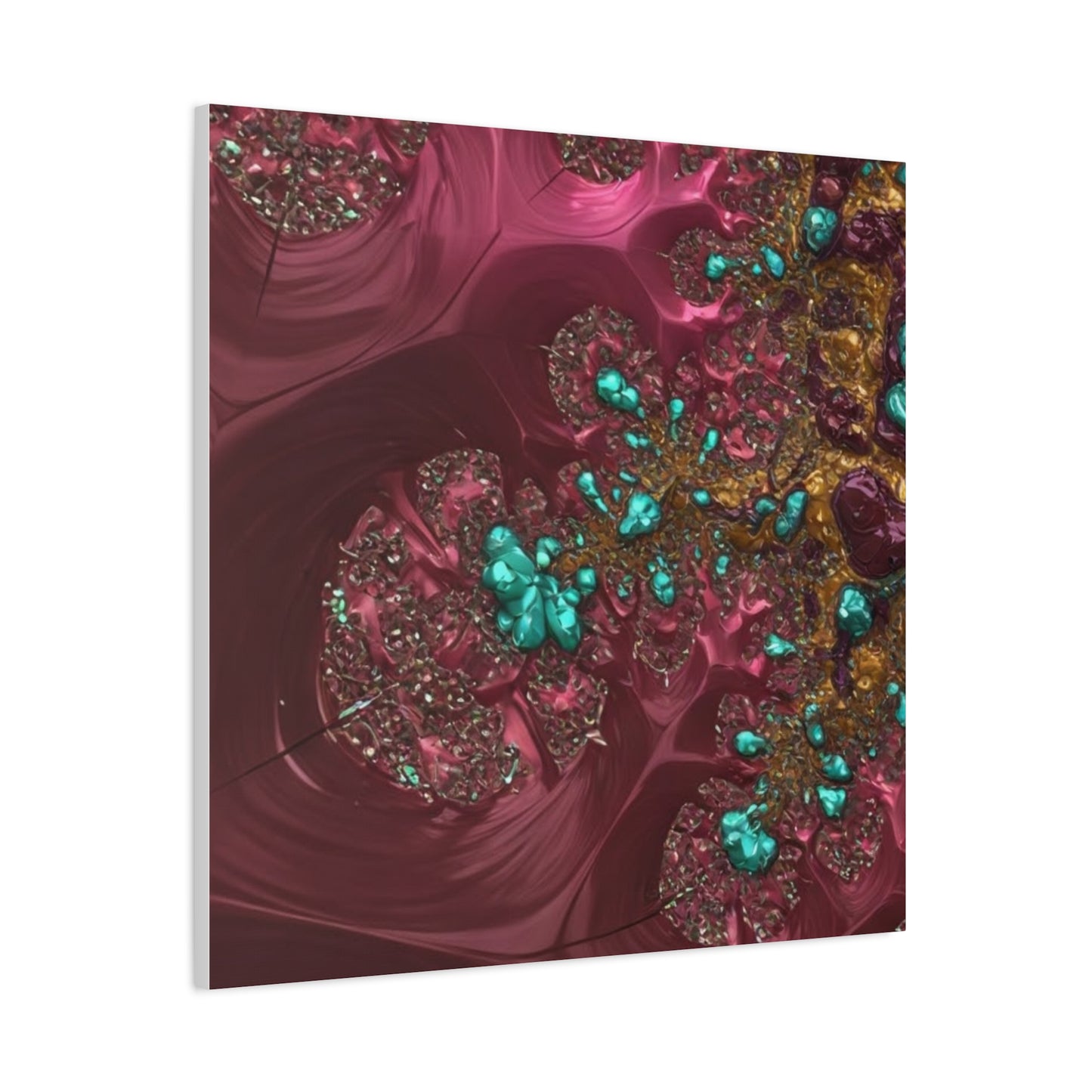 Abstract Art Canvas Print - Vibrant Fractal Design for Home Decor