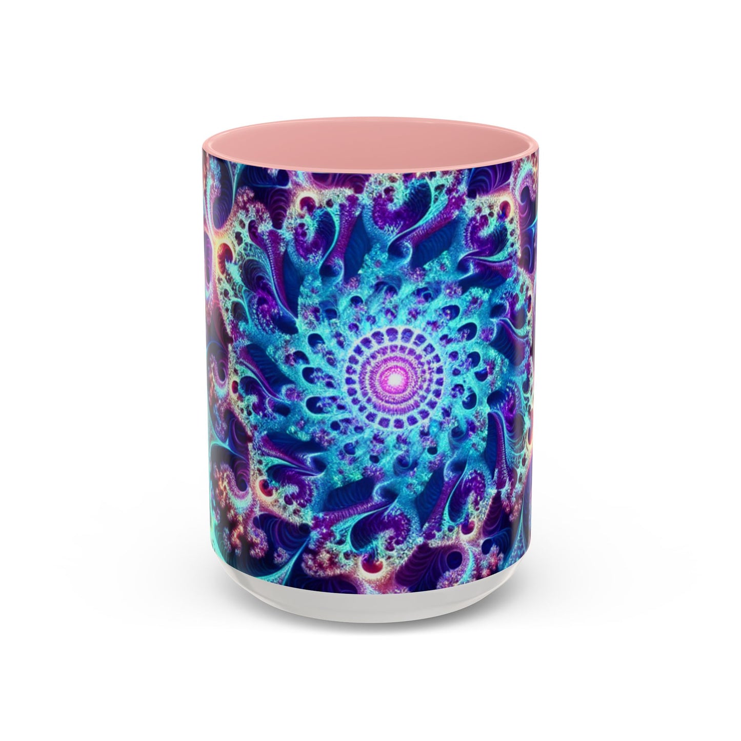 Colorful Spiral Accent Coffee Mug - 11 & 15oz