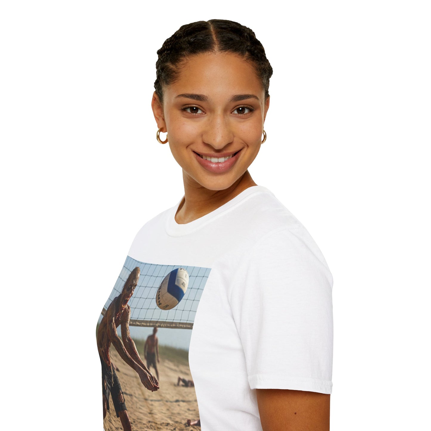 Beach Volleyball Unisex Softstyle T-Shirt - Perfect for Summer Fun and Sports Lovers