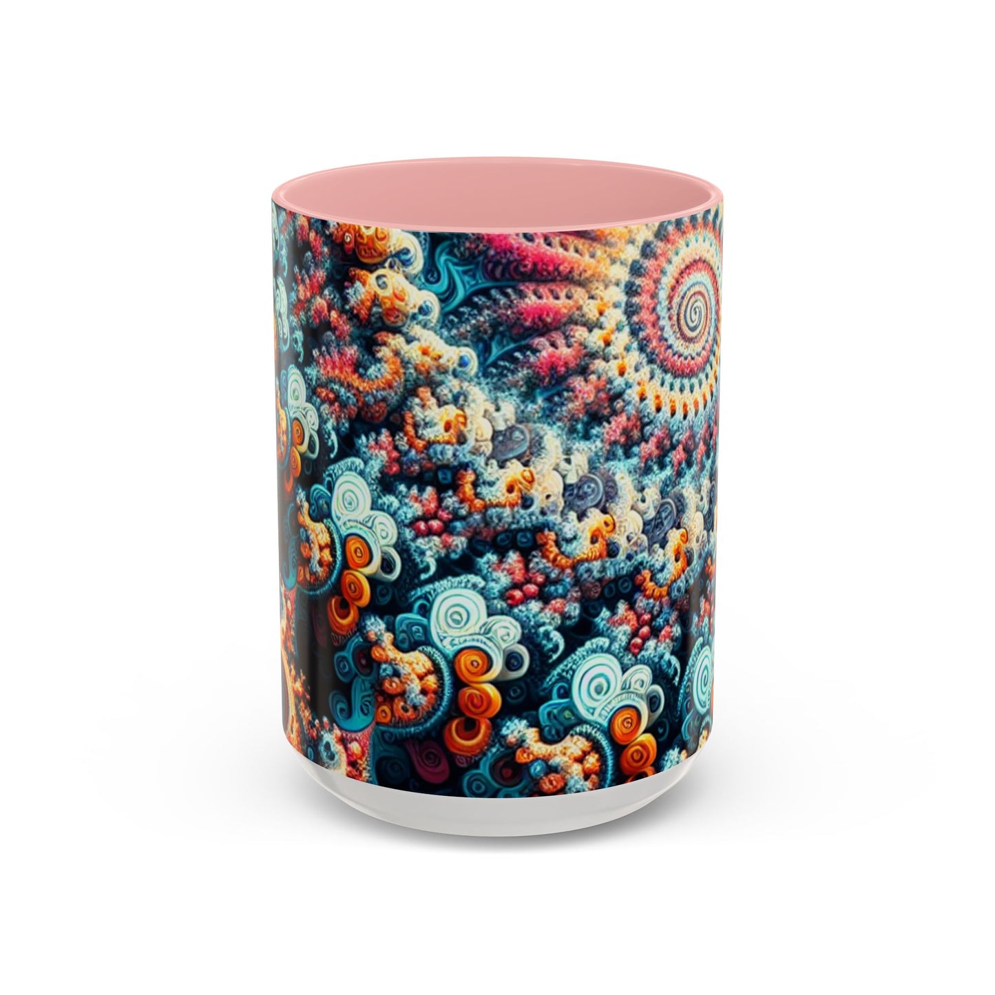 Colorful Fractal Coffee Mug - 11oz & 15oz - Perfect for Art Lovers