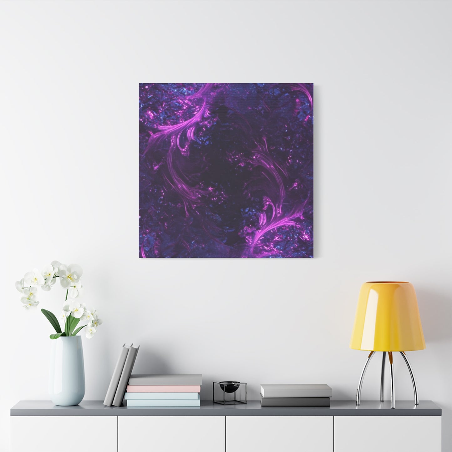 Abstract Purple Fractal Canvas Print - Artistic Wall Décor