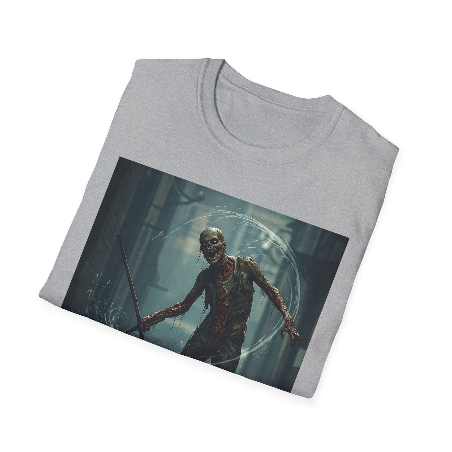 Unisex Softstyle Horror Graphic T-Shirt - Spooky Monster Design
