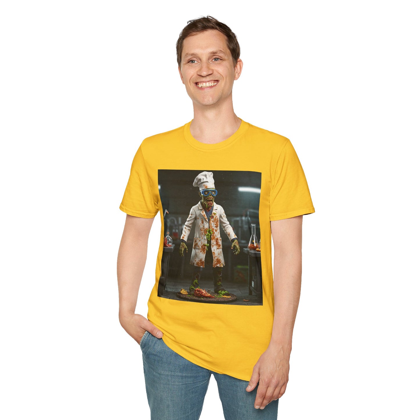 Zombie Chef Unisex Softstyle T-Shirt - Fun Halloween Casualwear