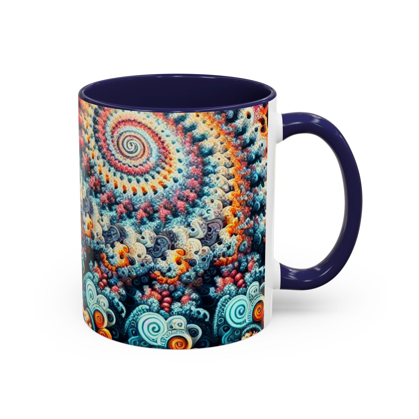 Colorful Fractal Coffee Mug - 11oz & 15oz - Perfect for Art Lovers