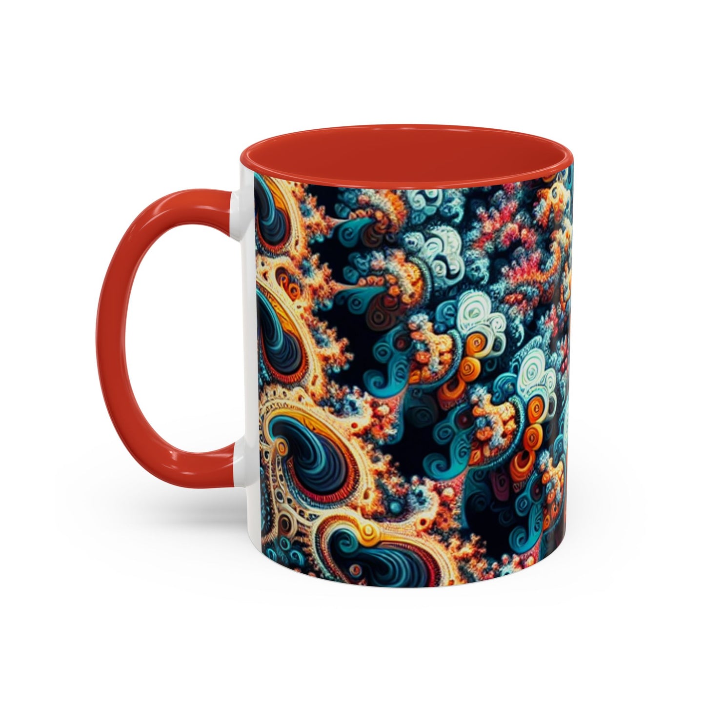 Colorful Fractal Coffee Mug - 11oz & 15oz - Perfect for Art Lovers