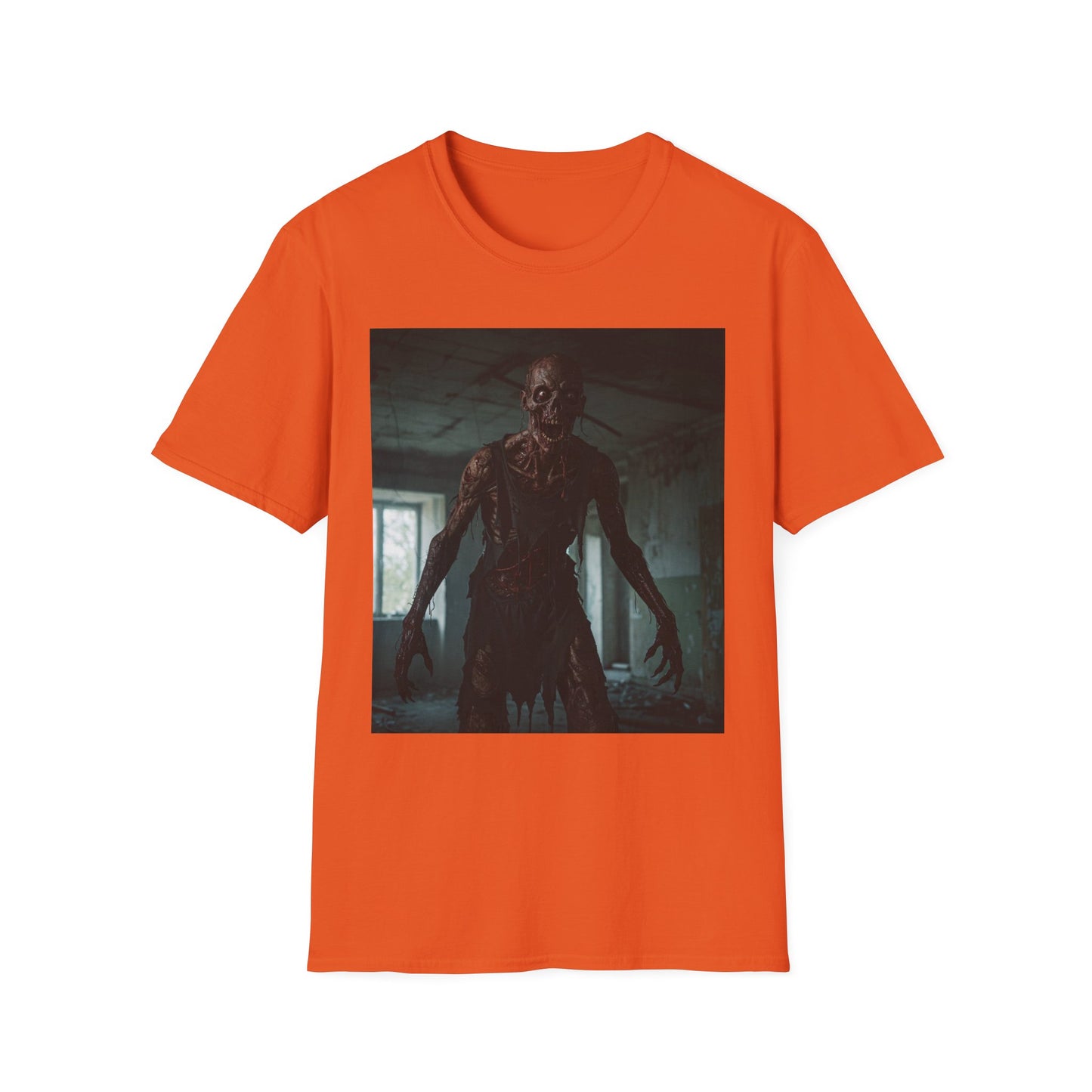 Creepy Horror Graphic Unisex T-Shirt – Perfect for Halloween and Haunted House Lovers